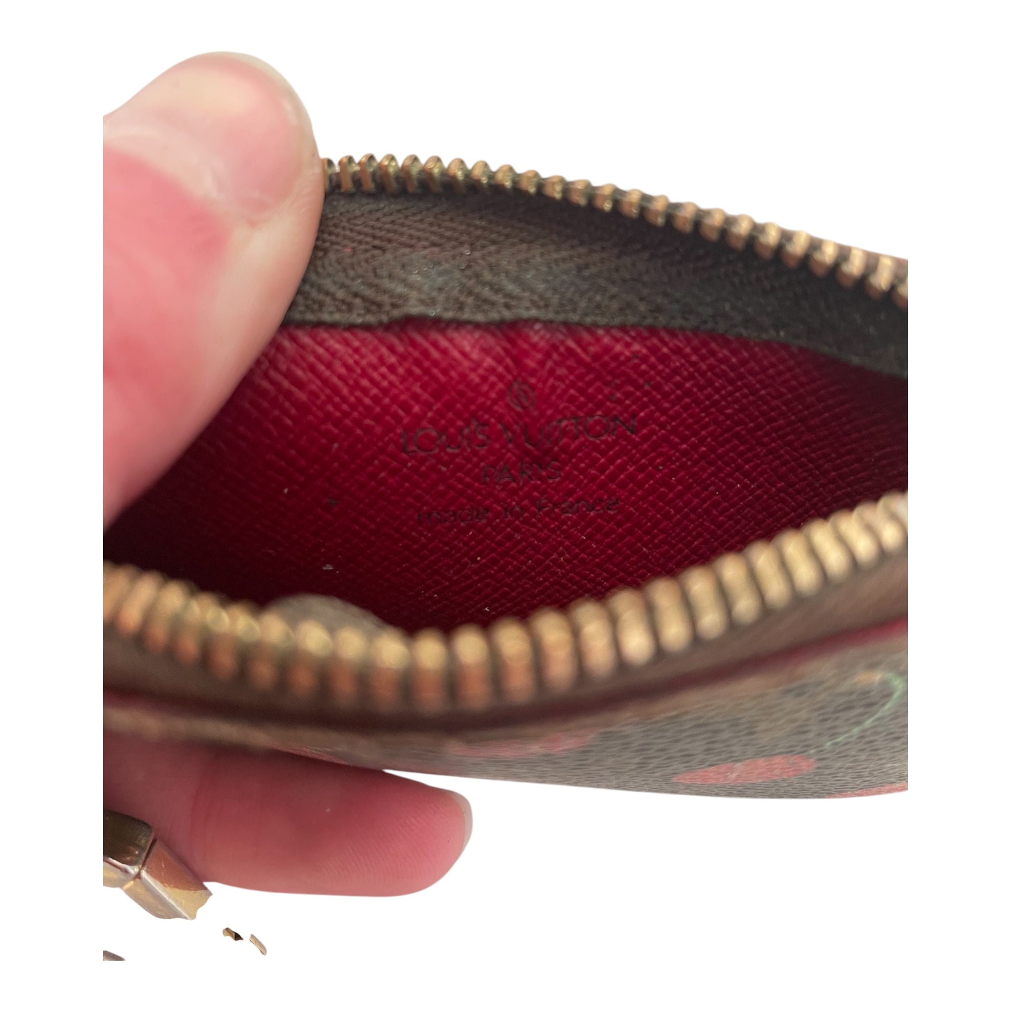 LOUIS VUITTON/Coin Wallet/Monogram/Leather/BRW/Cerises Key Pouch view 4