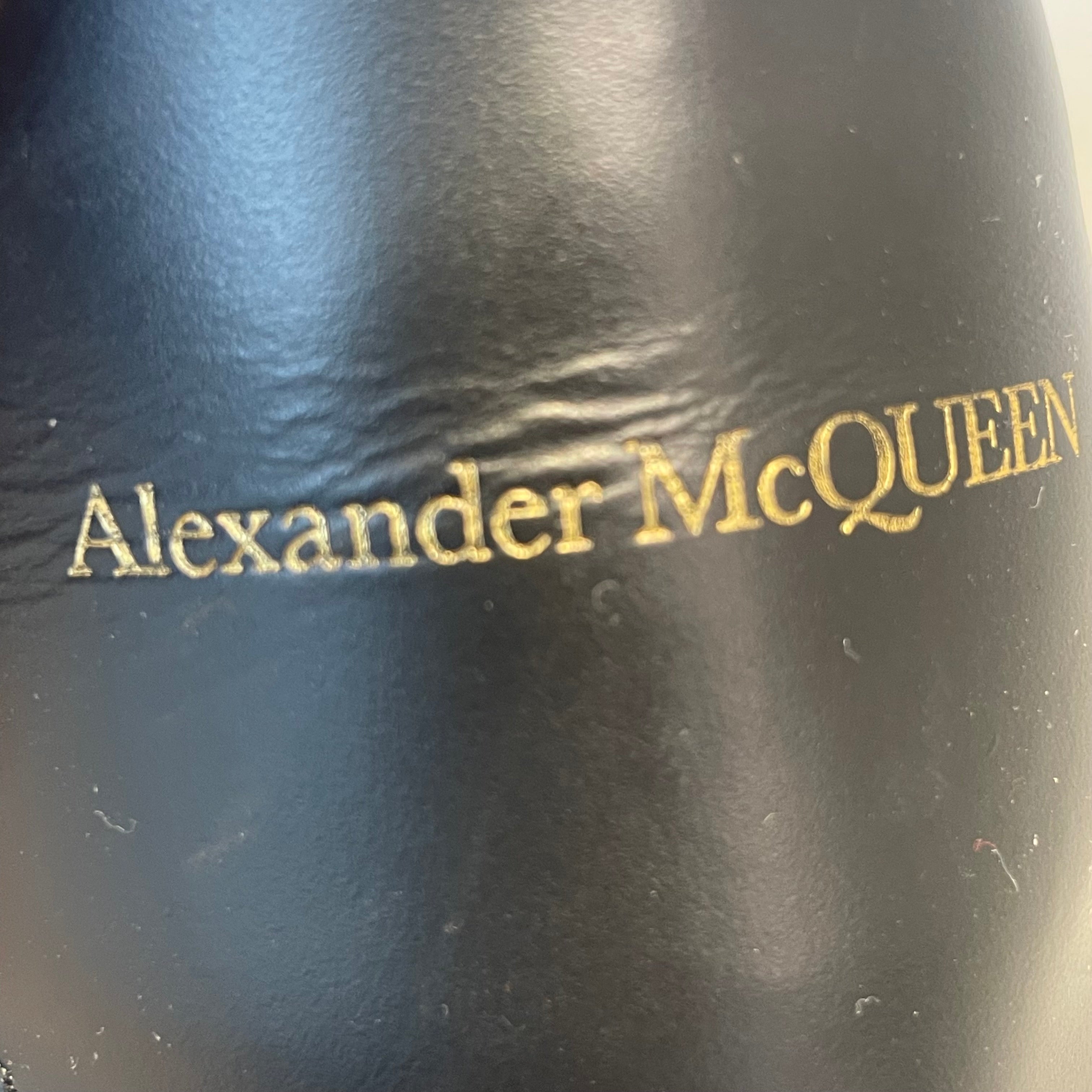Alexander McQueen/Low-Sneakers/EU 47/Leather/WHT/blk/trainers view 3