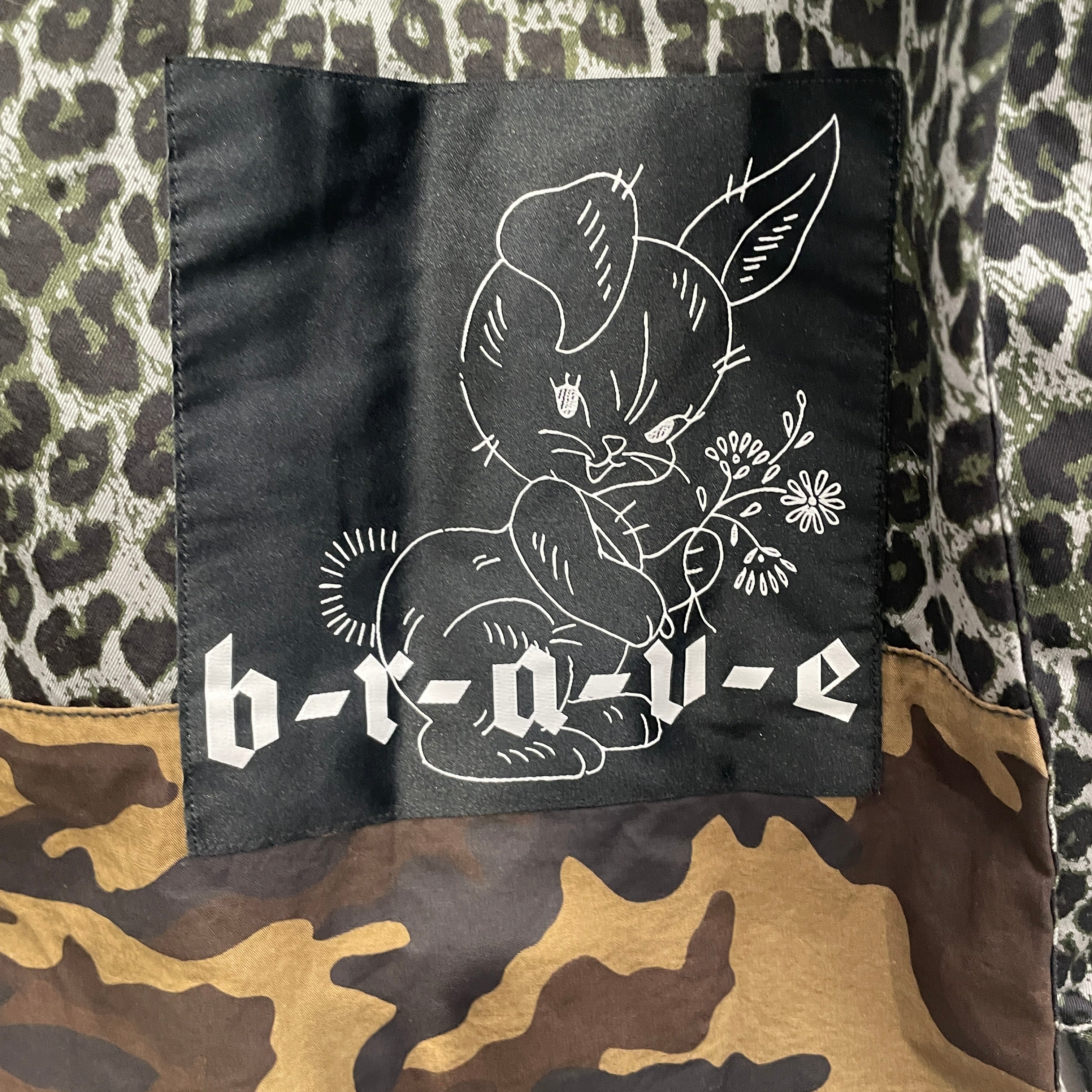 DIESEL/LS Shirt/L/Cotton/GRY/Animal Pattern/LEOPARD/VELCRO view 7