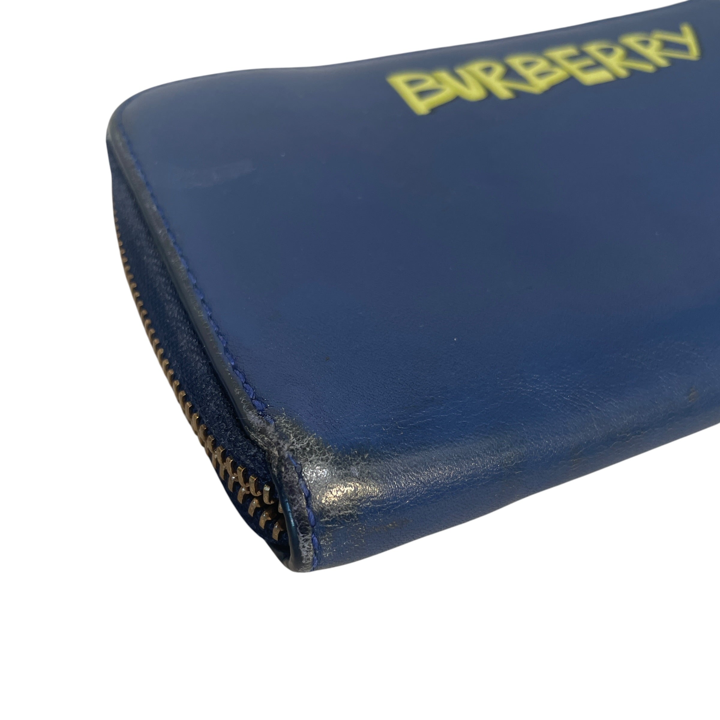 BURBERRY/Long Wallet/Leather/BLU/L's/Burberry Leather Wallet view 6