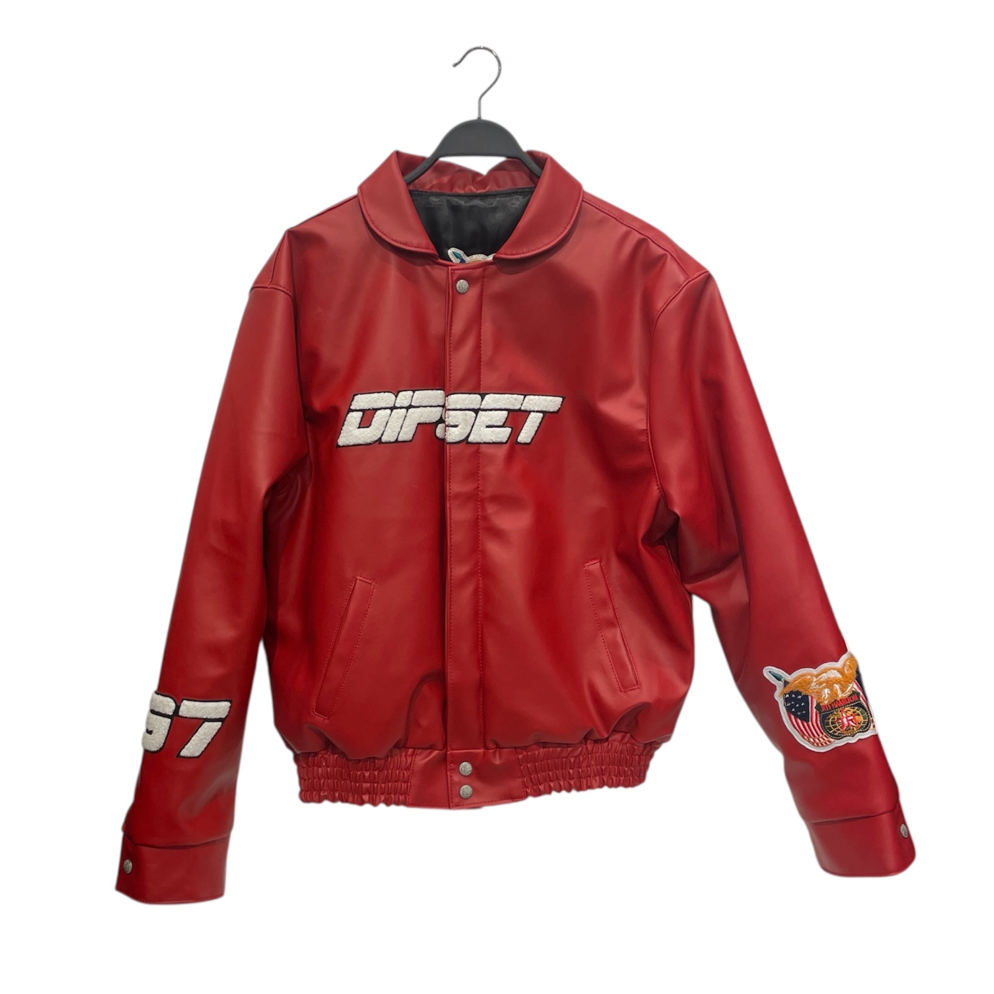 JEFF HAMILTON/Leather Jkt/M/Leather/RED/DIPSET LEATHER JKT view 1