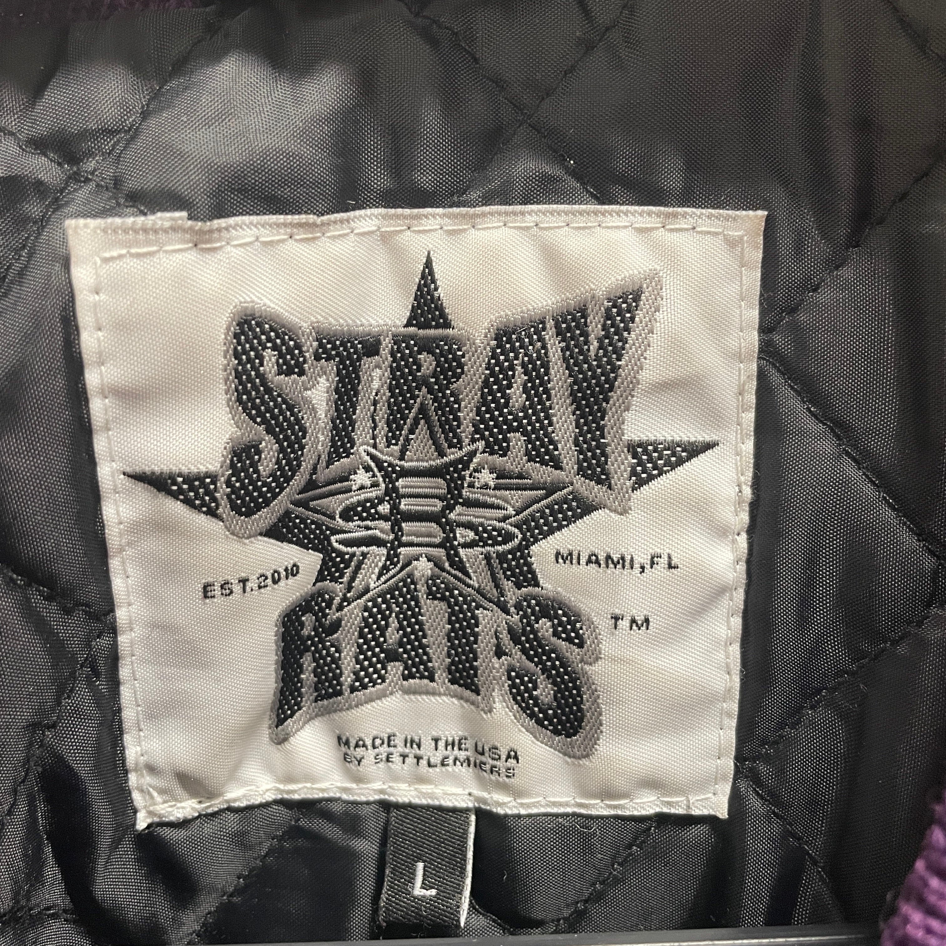 STRAY RATS/Souvenir Jkt/L/Wool/BRW/10 year anniversary varisty jk view 3