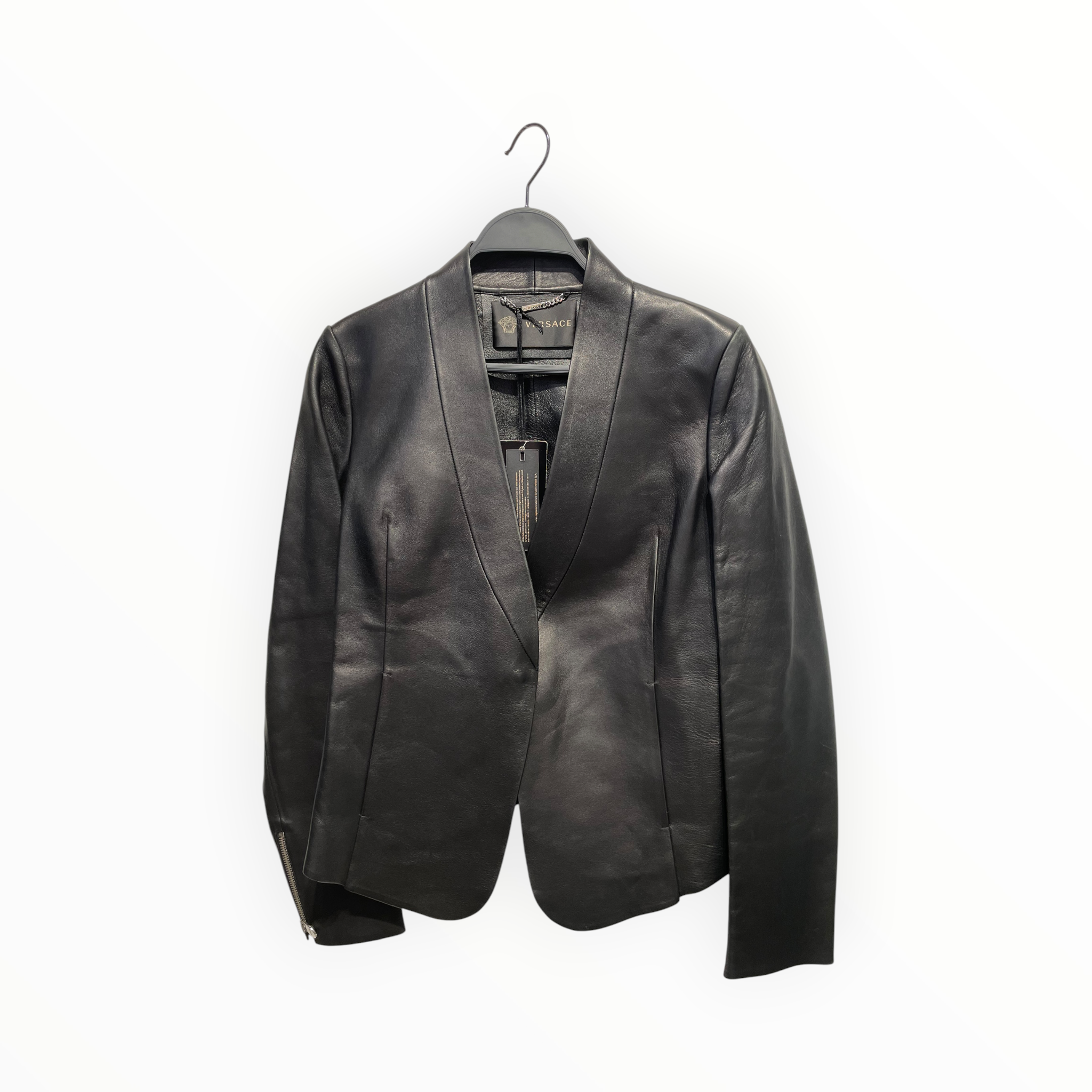 GIANNI VERSACE/Jacket/40/Leather/BLK/857 733 894 476 view 1