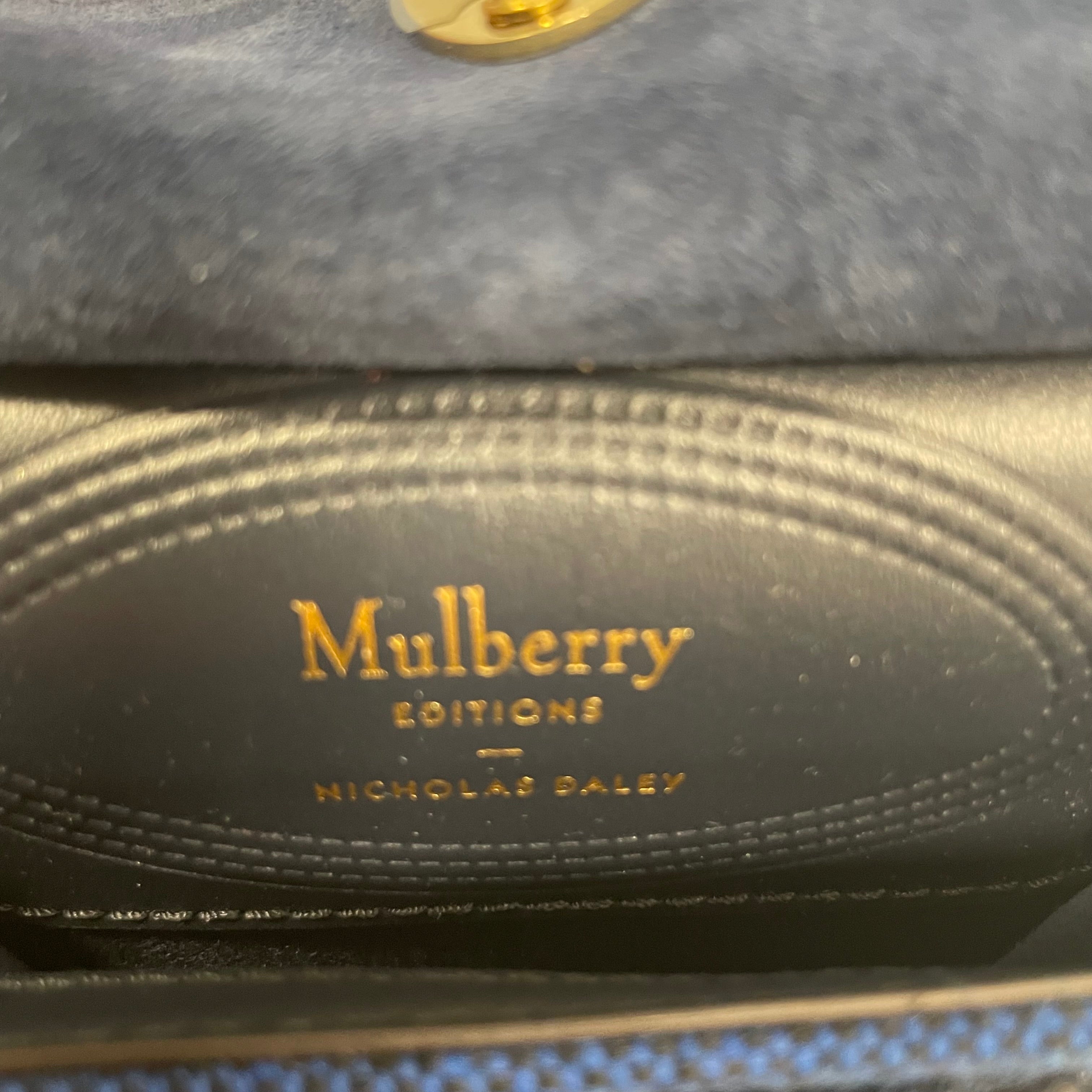 MULBERRY/Bag/Leather/NVY/MULBERRY BG BLUE SMLL view 4