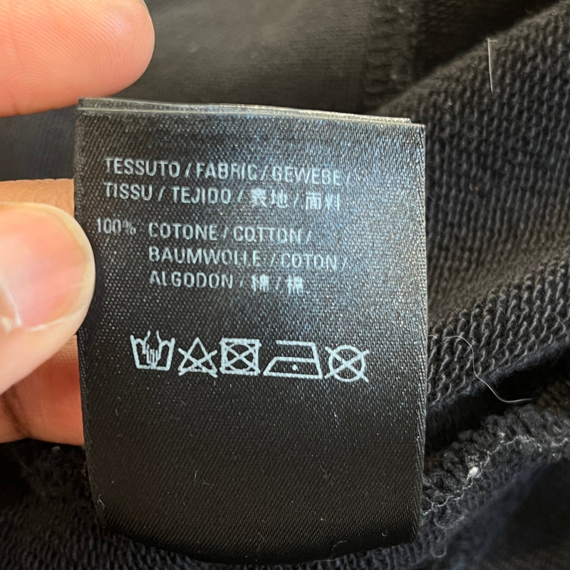 BALENCIAGA/Zip Up Hoodie/M/Graphic/Cotton/BLK/Mastercard Logo Hoodie