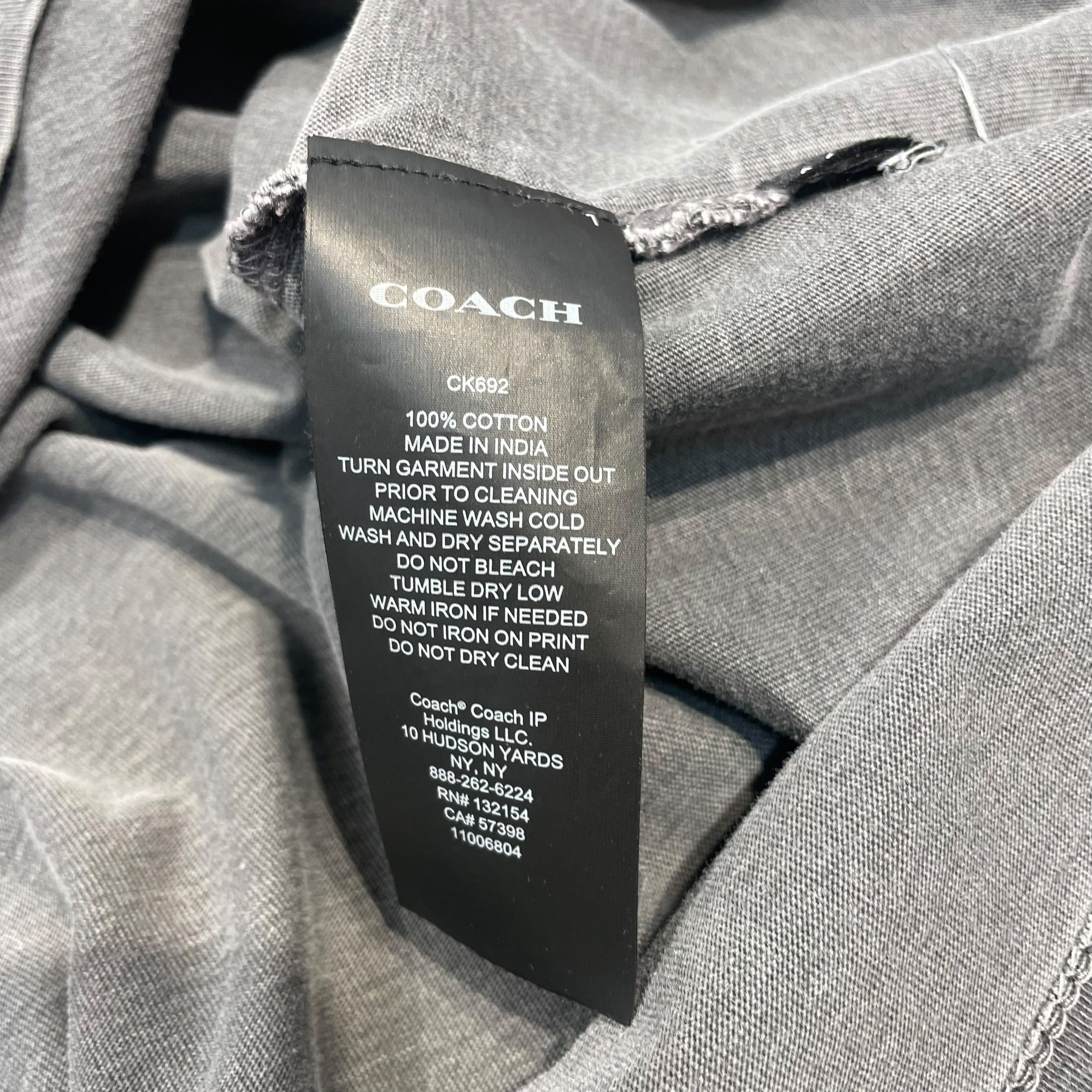 COACH/LS T-Shirt/S/Cotton/GRY/Graphic/ view 4