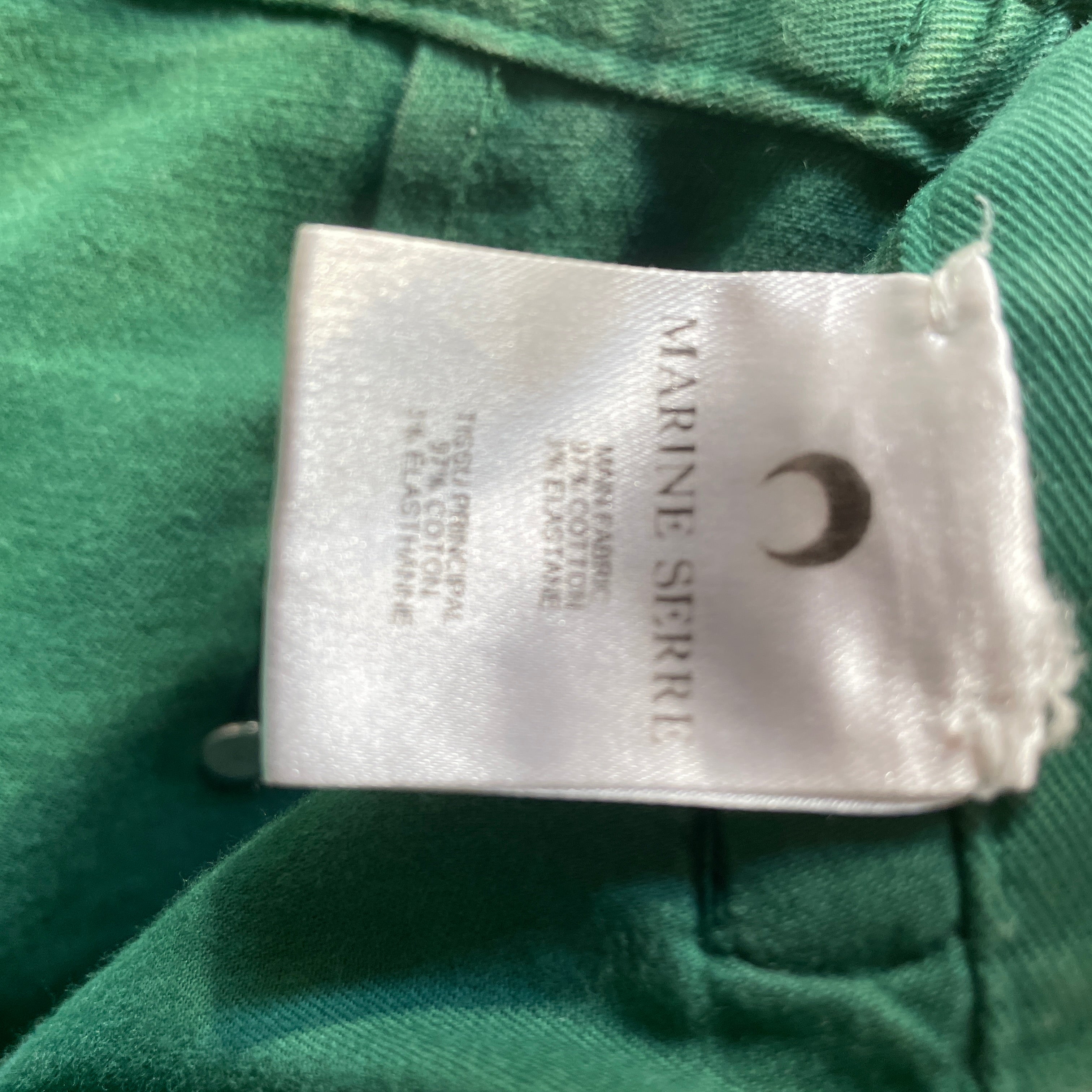 MARINE SERRE/Pants/31/Denim/GRN/ view 4