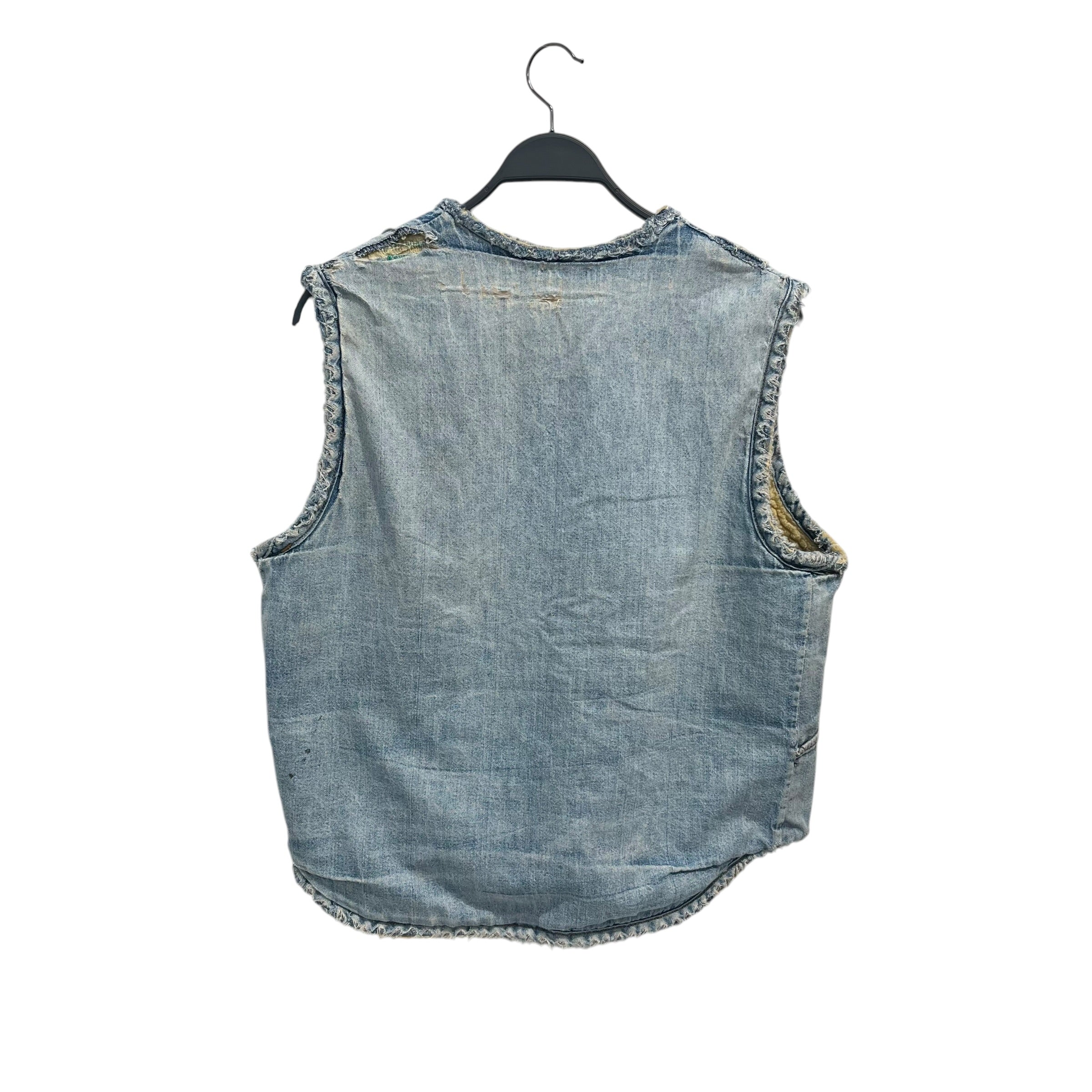 Vintage/Vest/Denim/IDG/THRASHED SHERPA LINED VEST view 2