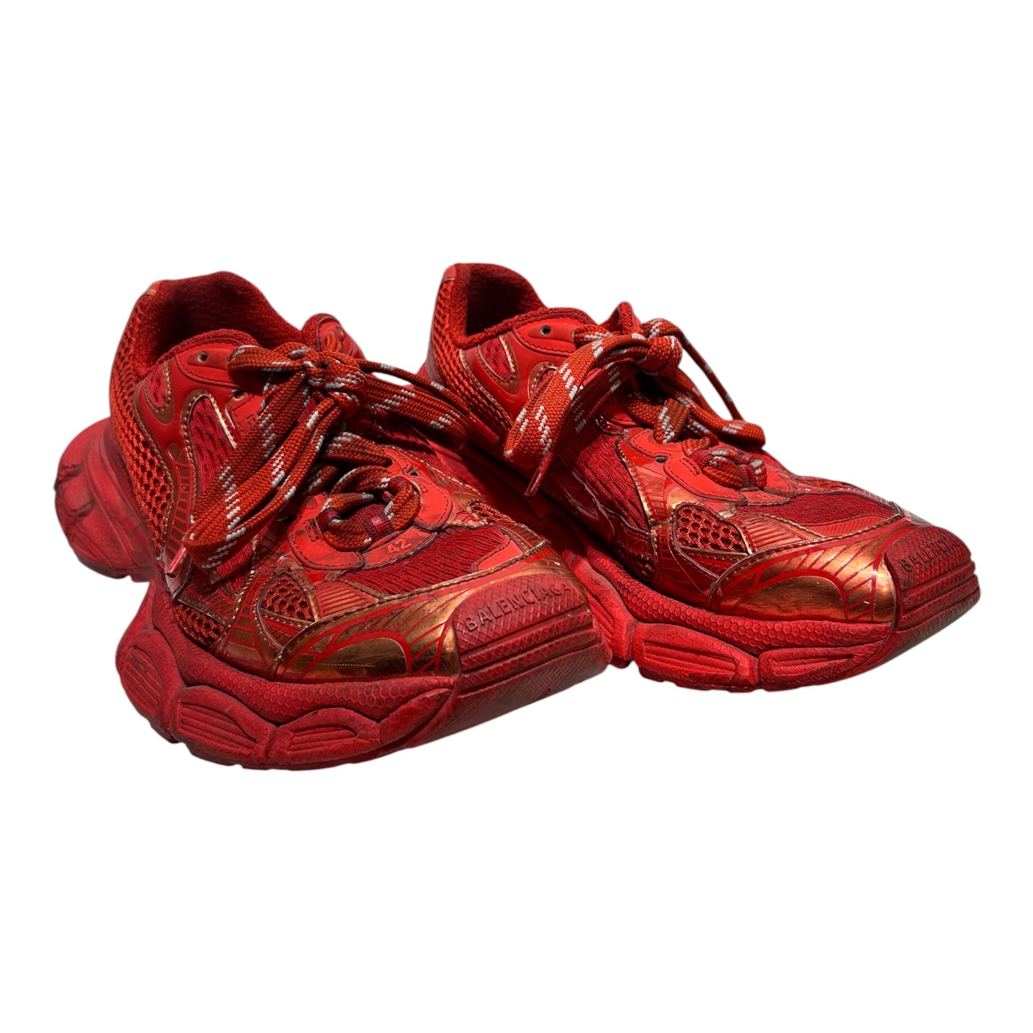 BALENCIAGA/Low-Sneakers/EU 42/Cotton/RED/3XL SNEAKERS view 1