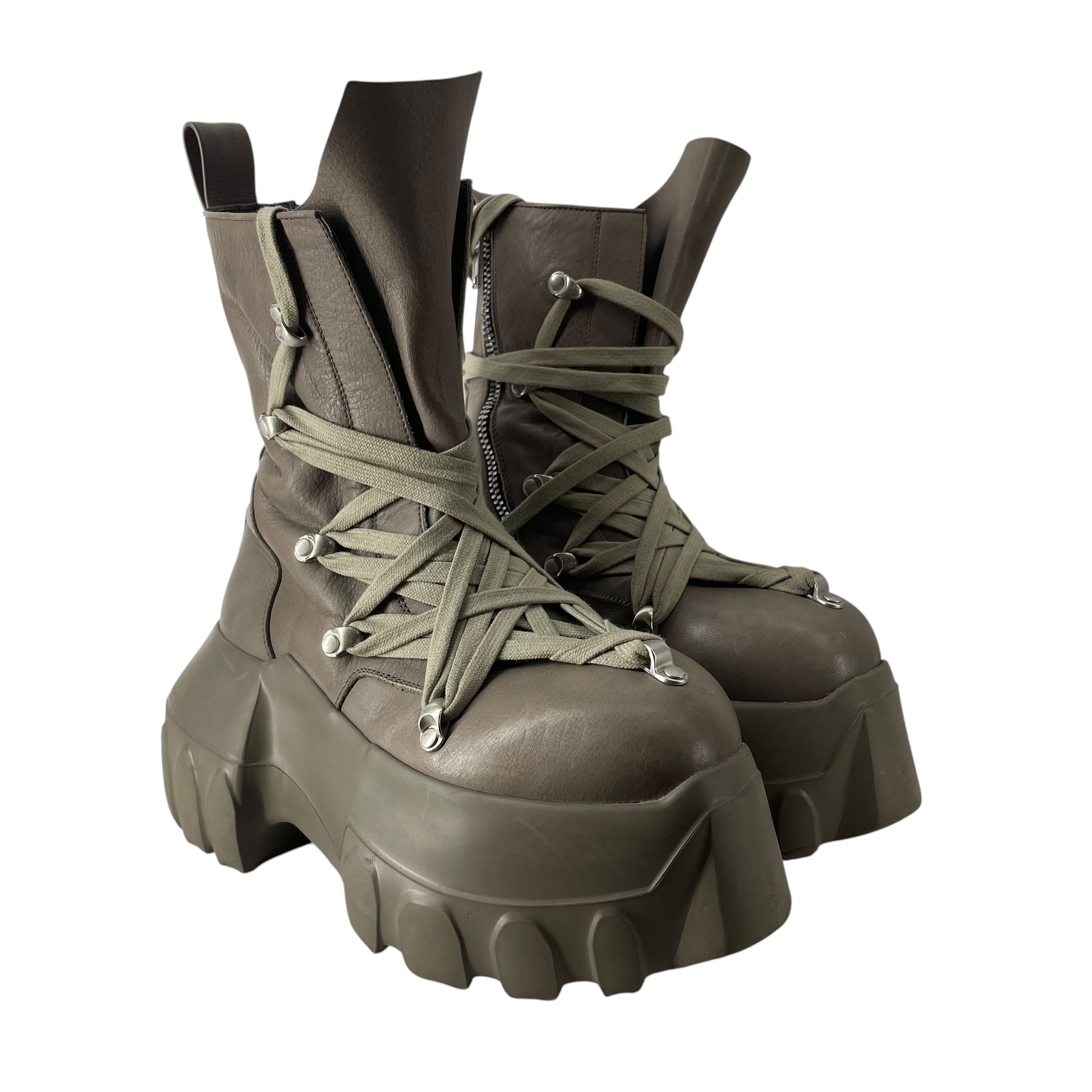 Rick Owens/Lace Up Boots/EU 36/Leather/GRY/MEGA LACE DUST TOWER view 1
