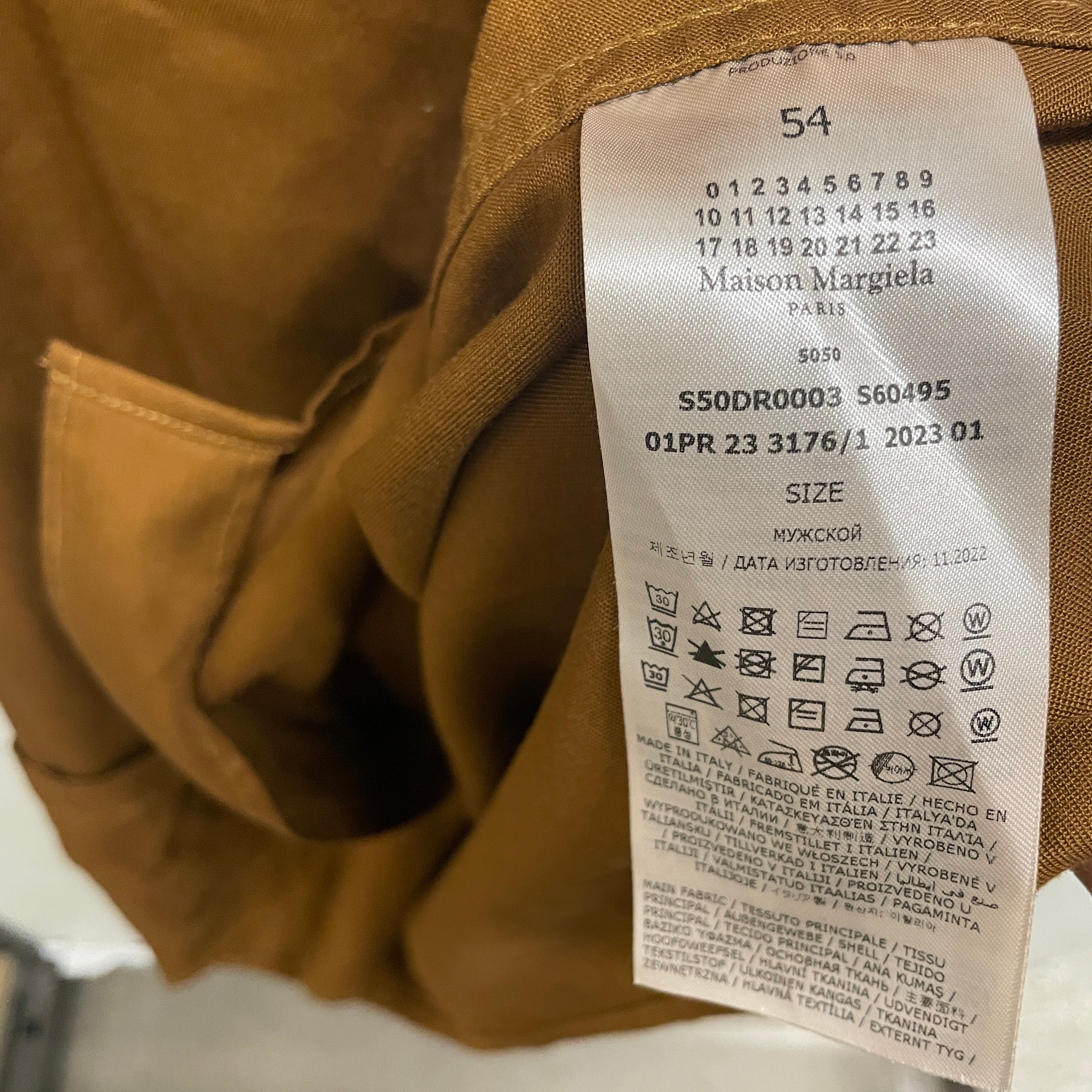 Maison Margiela/SS Shirt/54/Cotton/CML/white stitching nwt view 4