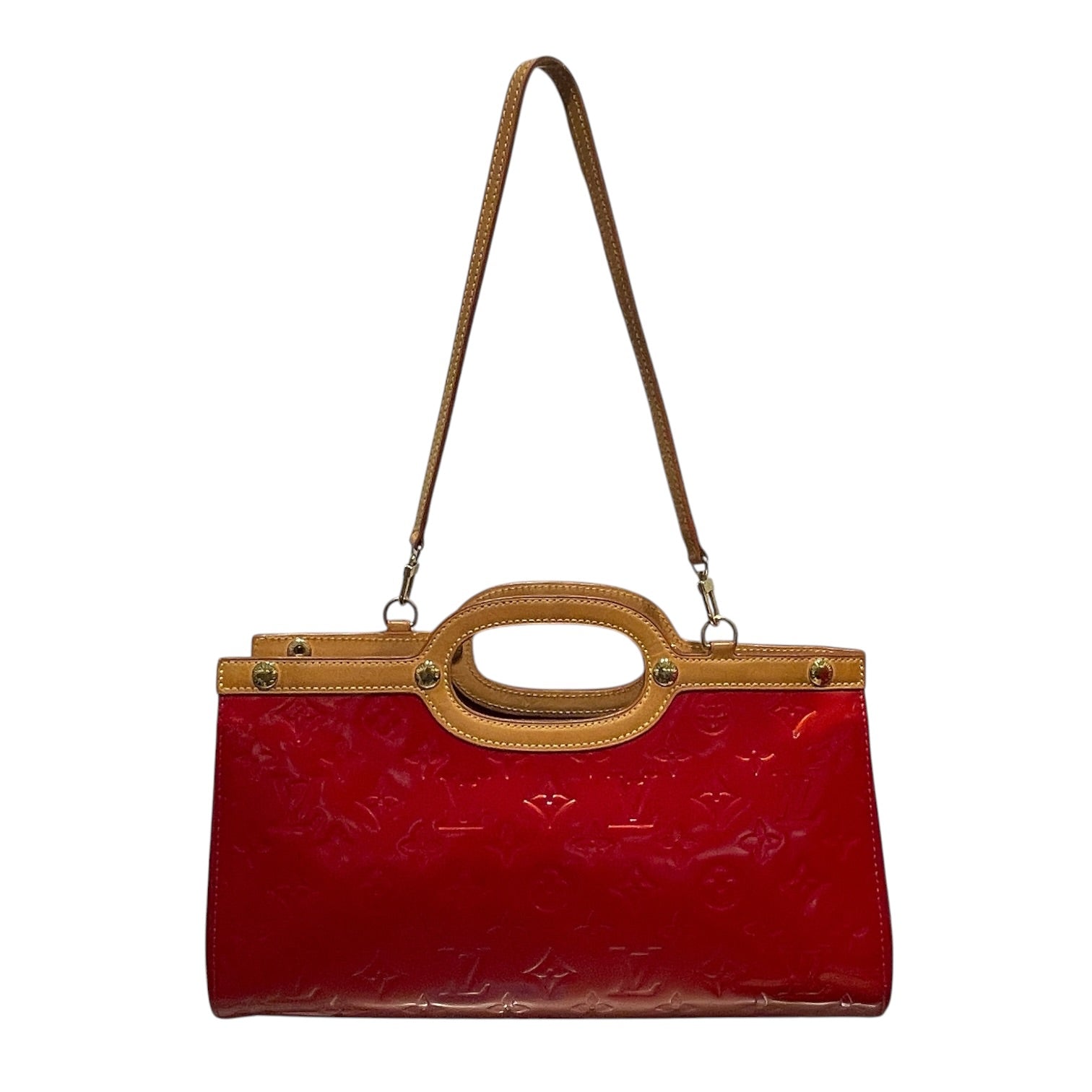 LOUIS VUITTON/Cross Body Bag/Leather/RED/Red Roxbury Drive Bag view 2