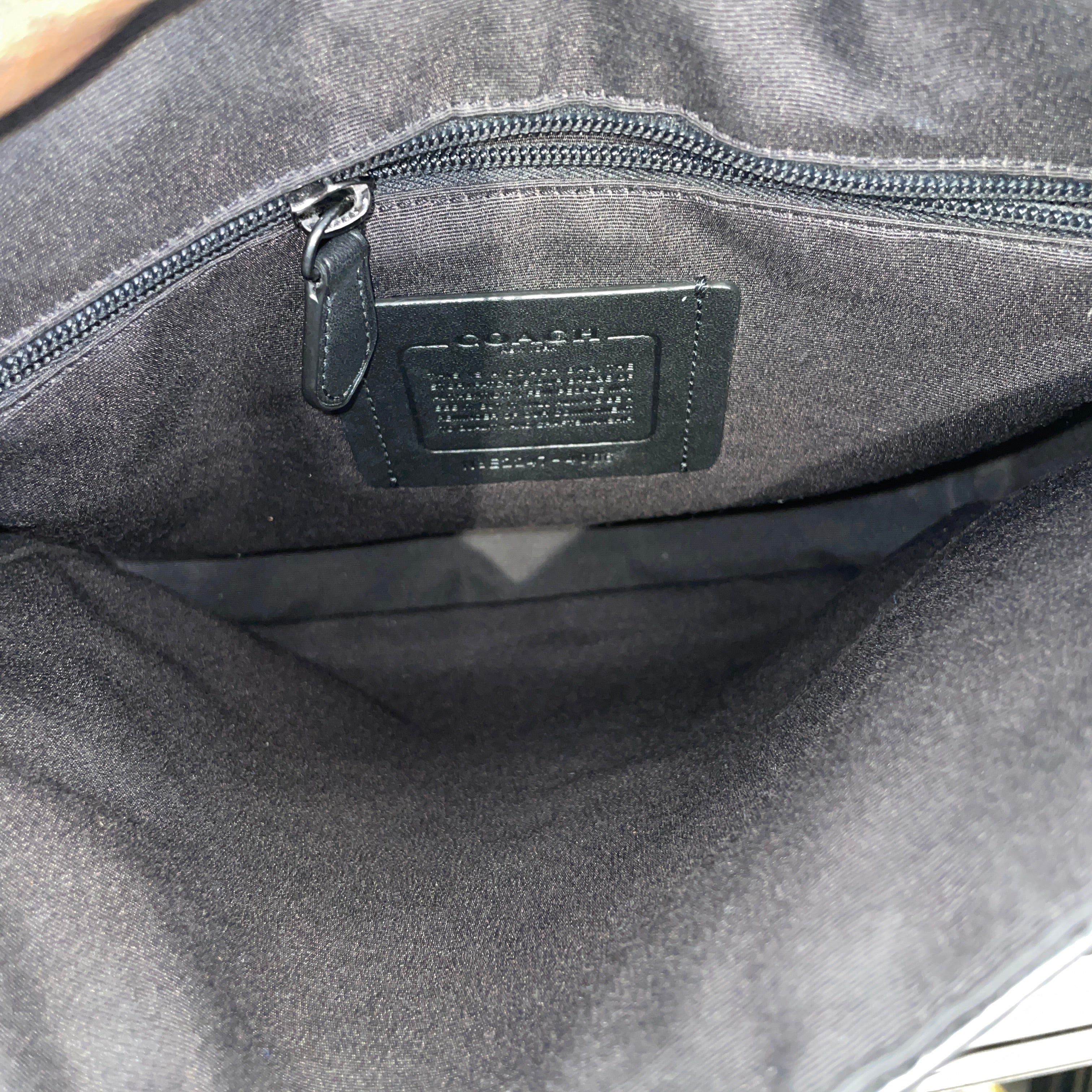 COACH/Bag/Monogram/Leather/BLK/Houston Map Bag view 4