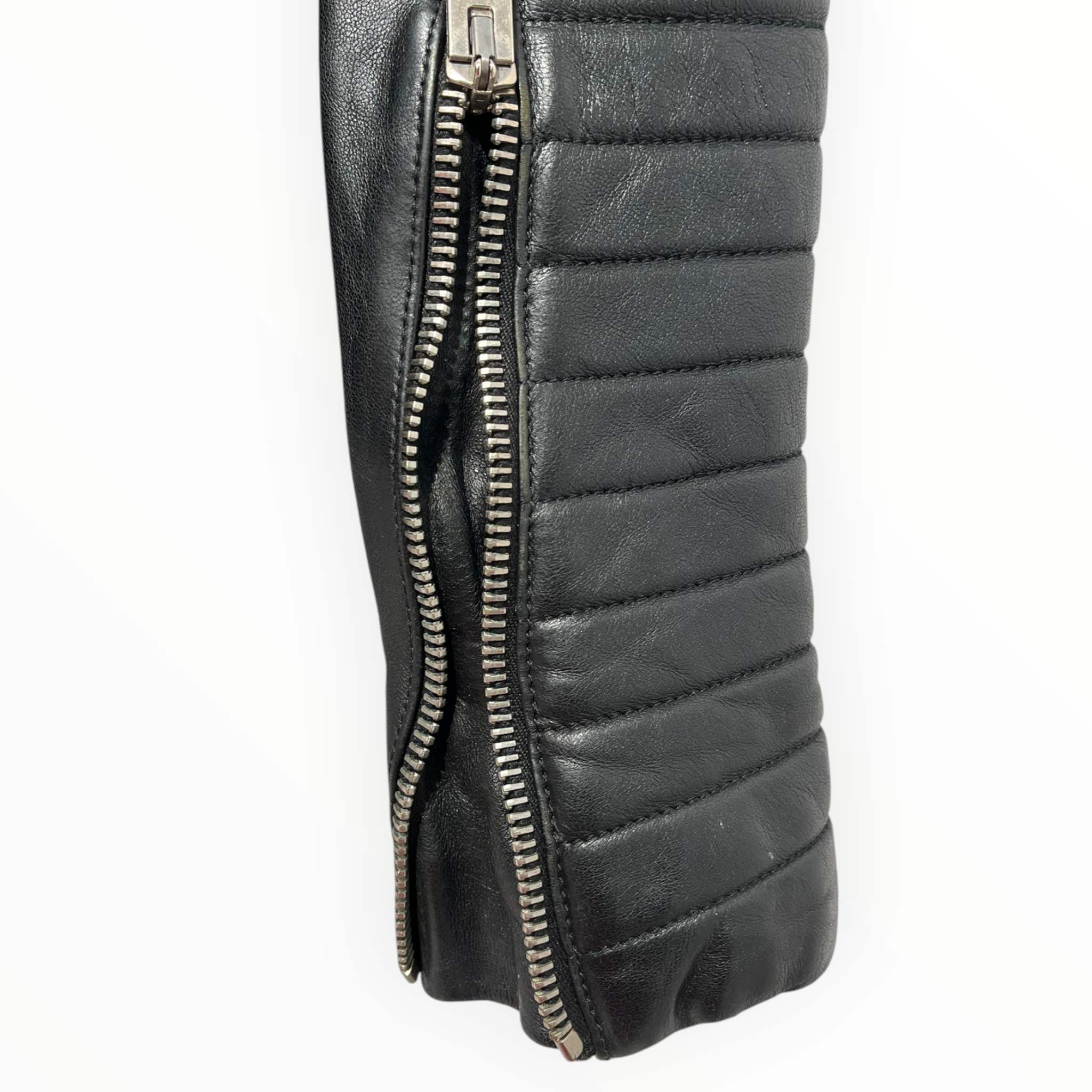 BURBERRY/Leather Jkt/40/Leather/BLK/Single Breasted/ view 4