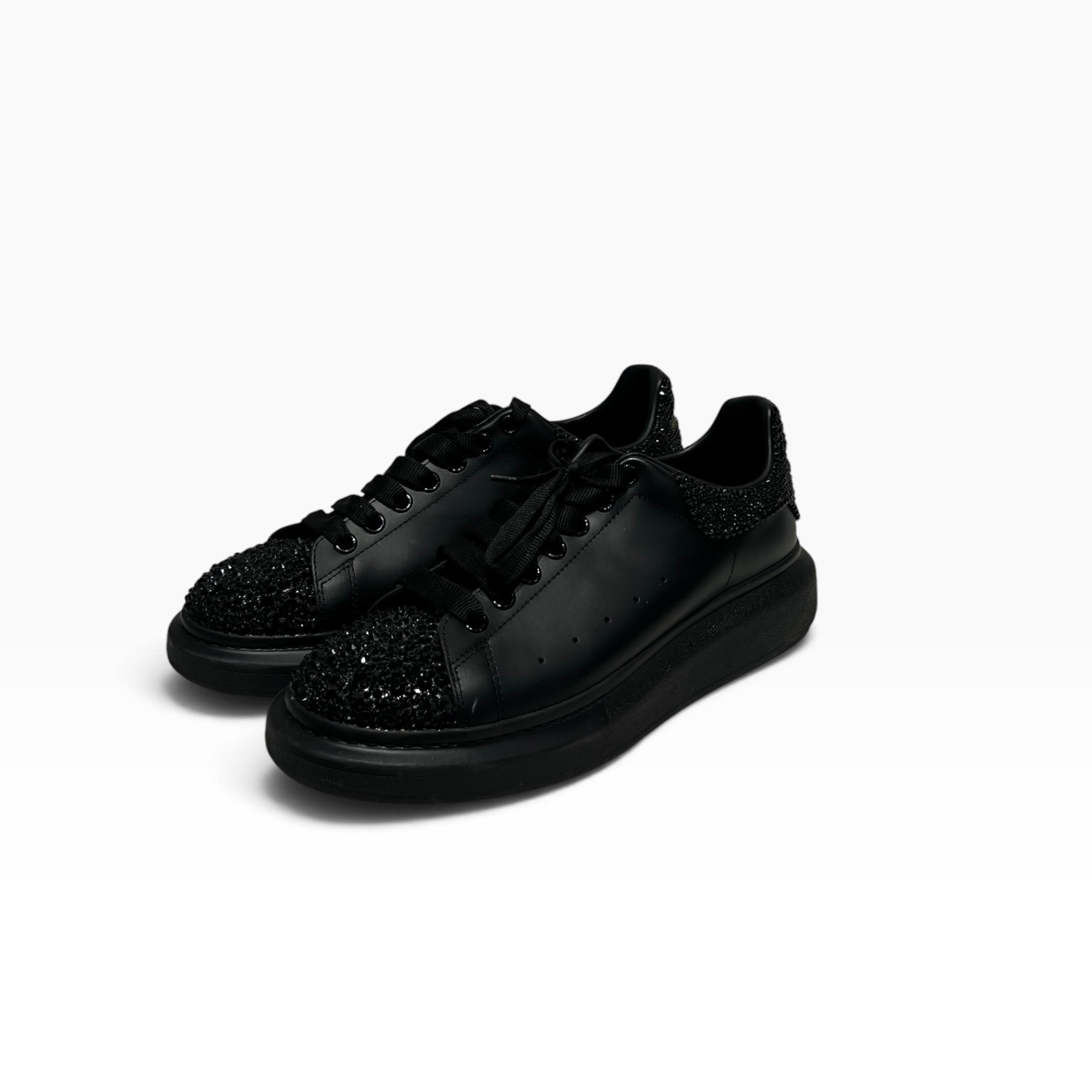 Alexander McQueen/Low-Sneakers/EU 44/Leather/BLK/553761 view 1