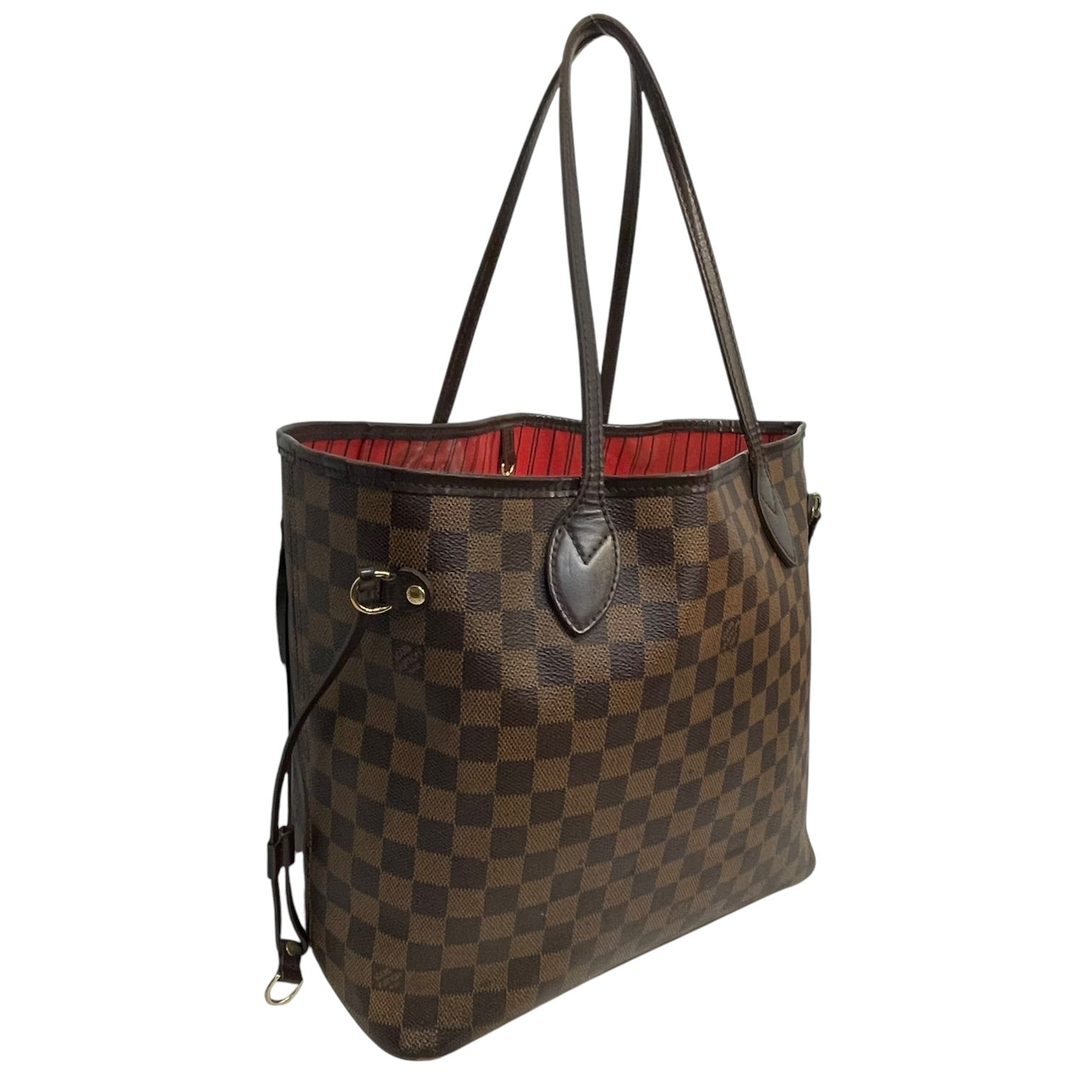 LOUIS VUITTON/Tote Bag/All Over Print/Leather/BRW/DAMIER EBENE NEVERFULL PM view 4