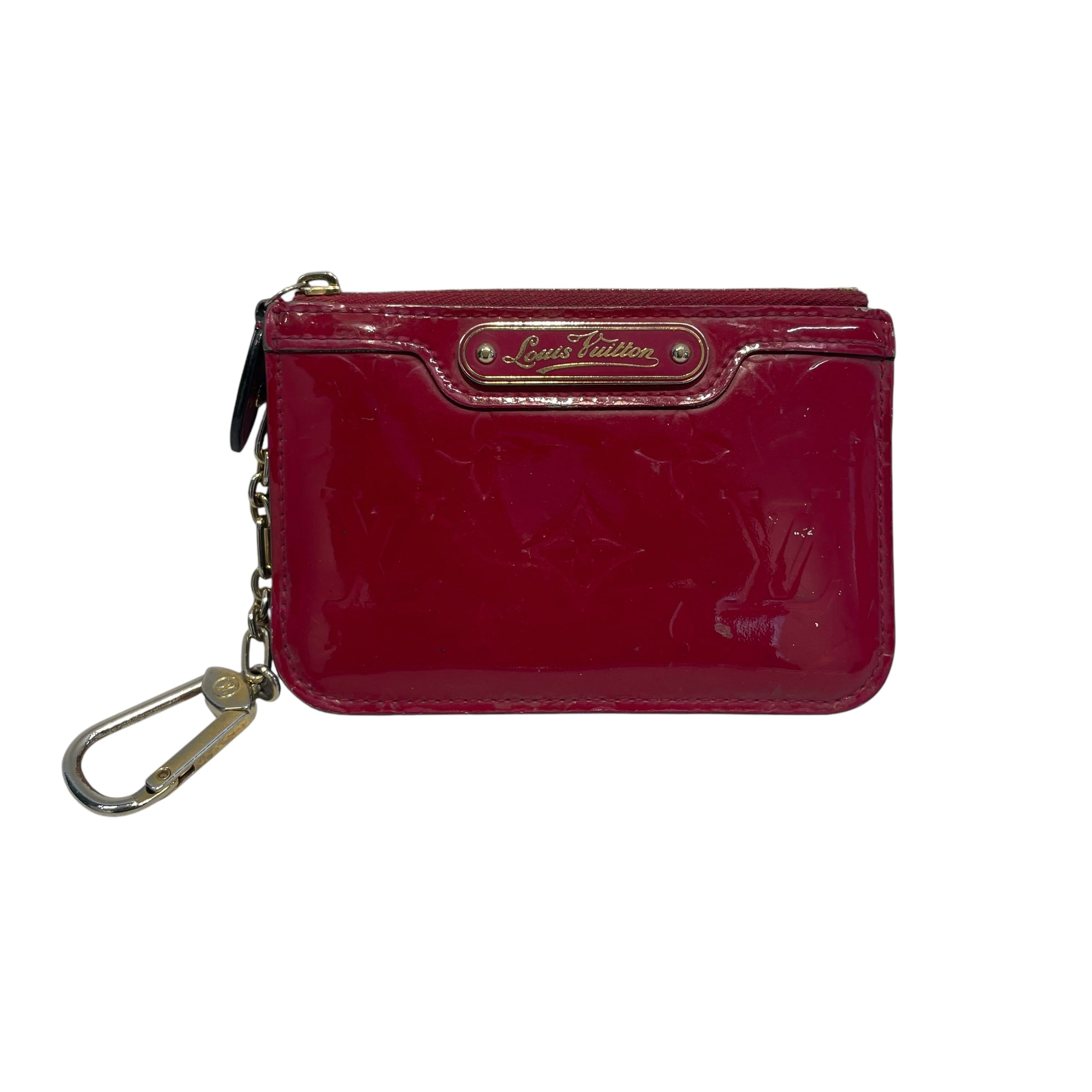 LOUIS VUITTON/Wallet/Monogram/RED/Patent Pochette view 1
