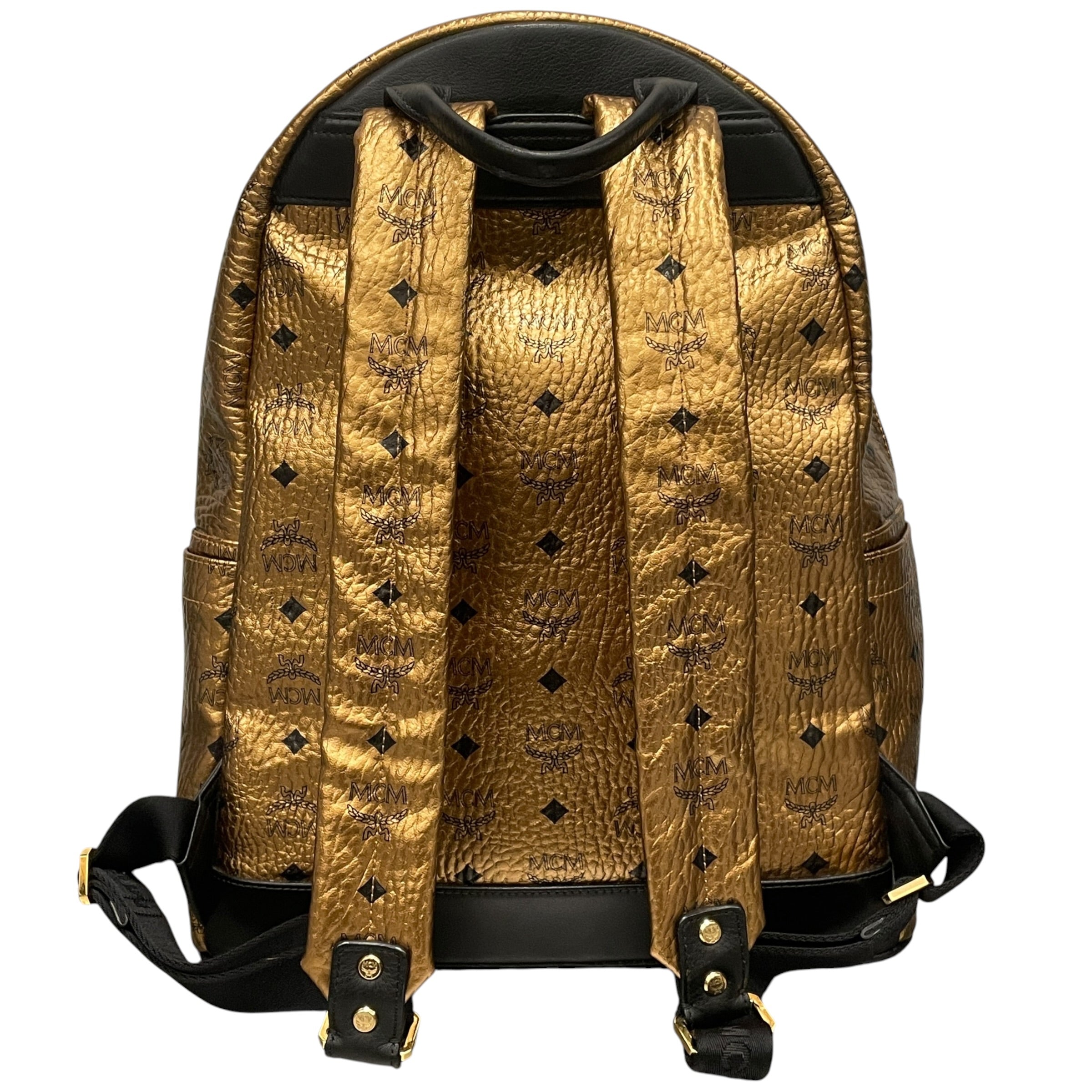 MCM/Backpack/Monogram/Leather/GLD/ view 2