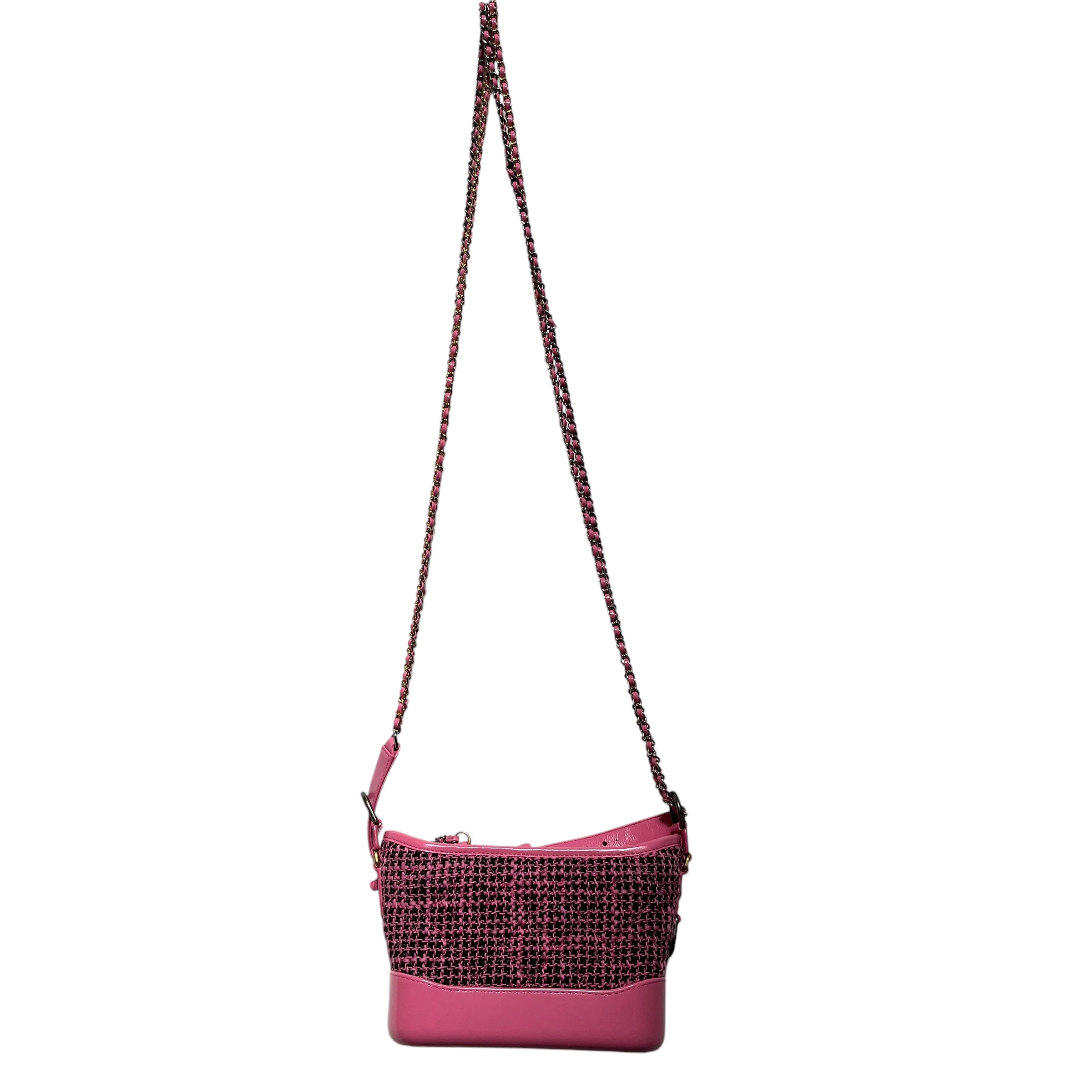 CHANEL/Cross Body Bag/Leather/PNK/CALFSKIN TWEED GABRIELLE view 2