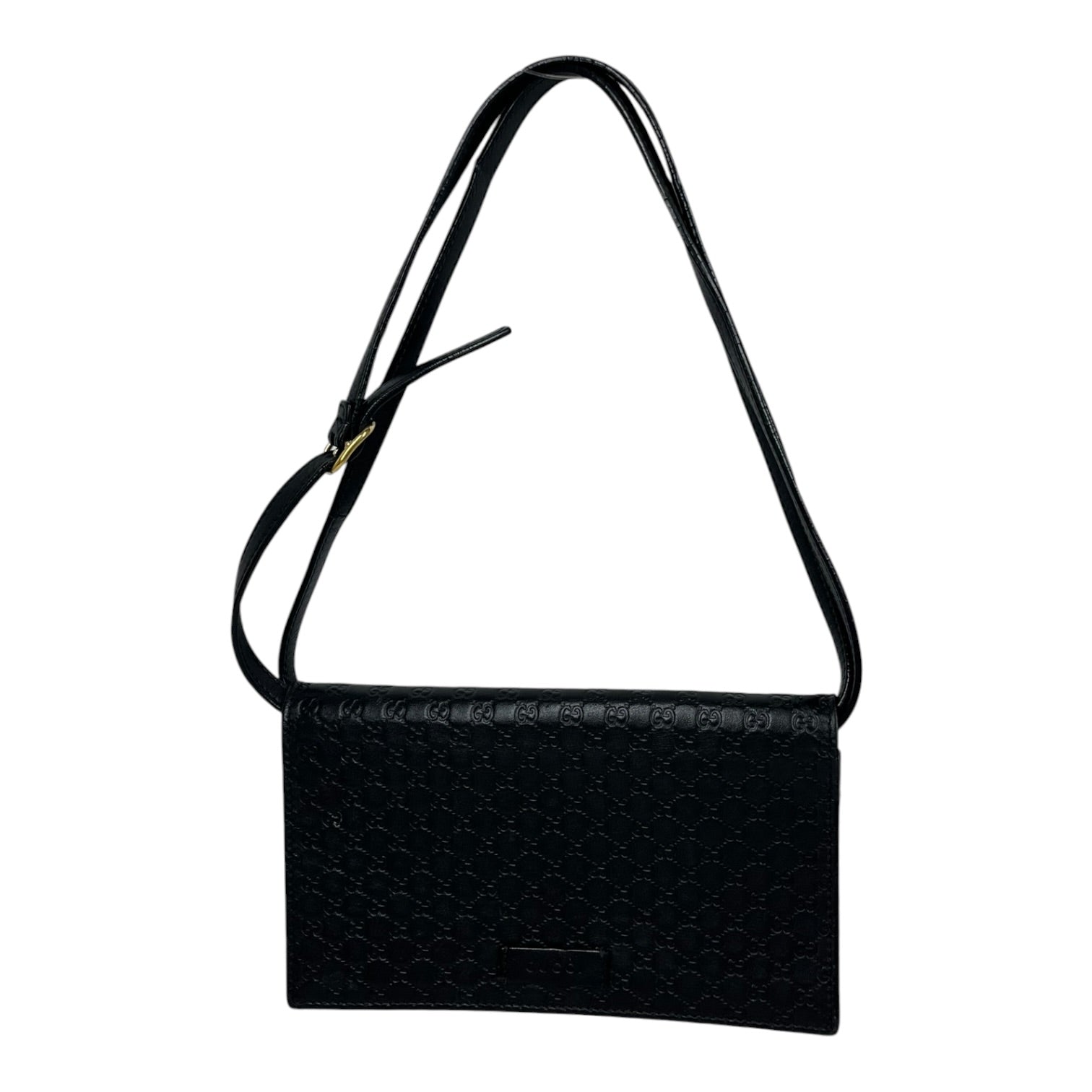 GUCCI/Cross Body Bag/Monogram/Leather/BLK/466507 525040 view 1