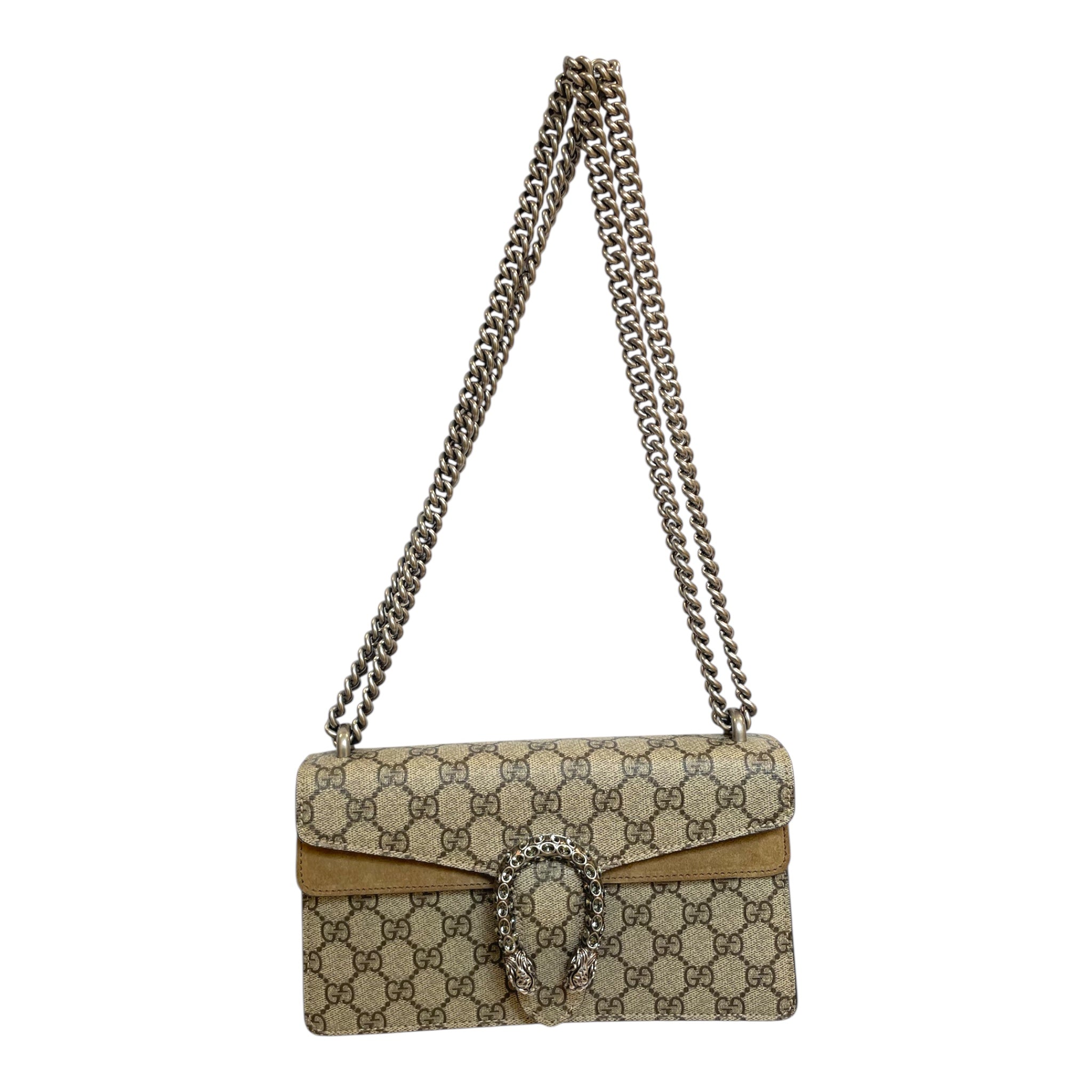 GUCCI/Cross Body Bag/Monogram/BEG/dionysus /cg supreme canvas view 1