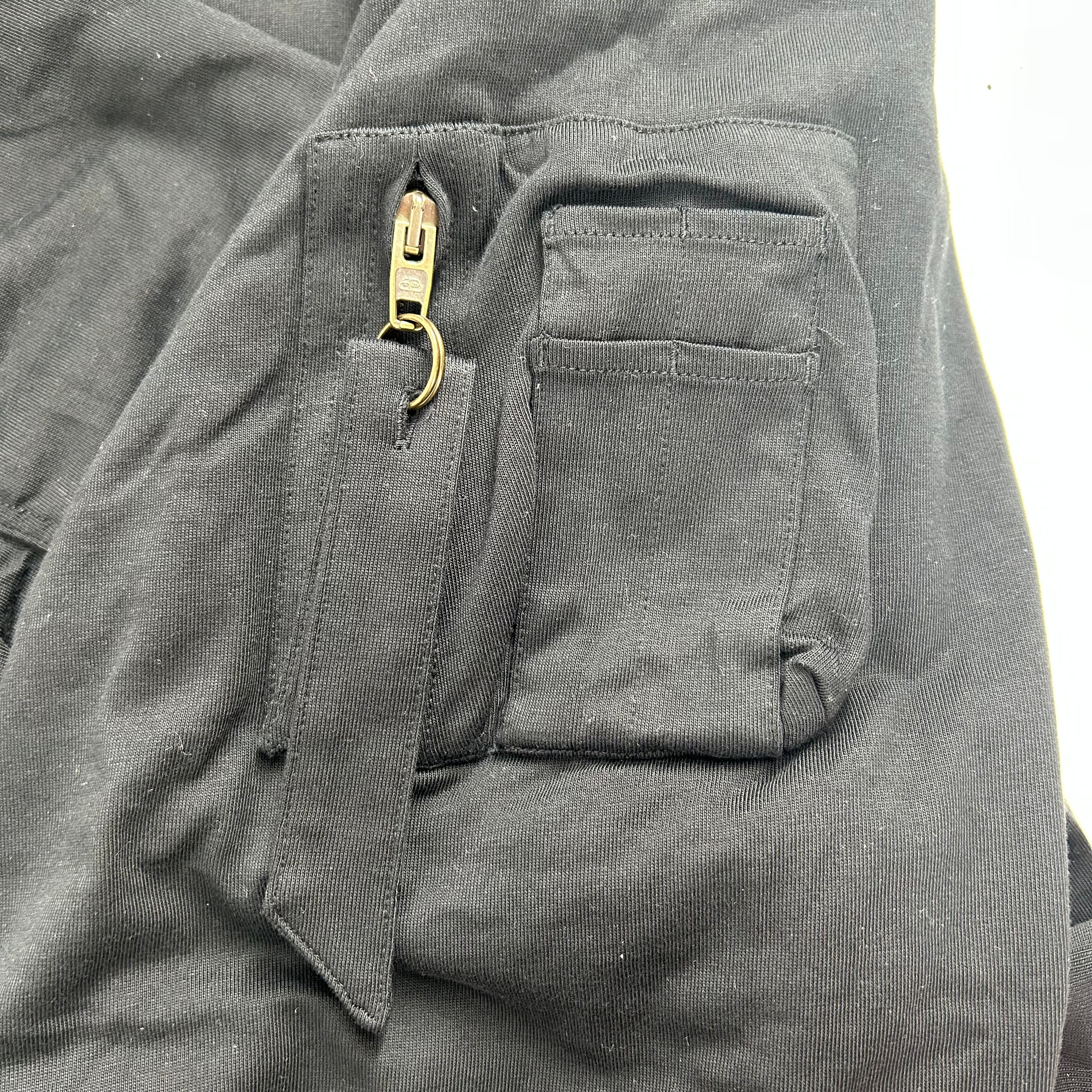 BALENCIAGA/Jacket/S/Cotton/BLK/reverse b hooded parka view 6