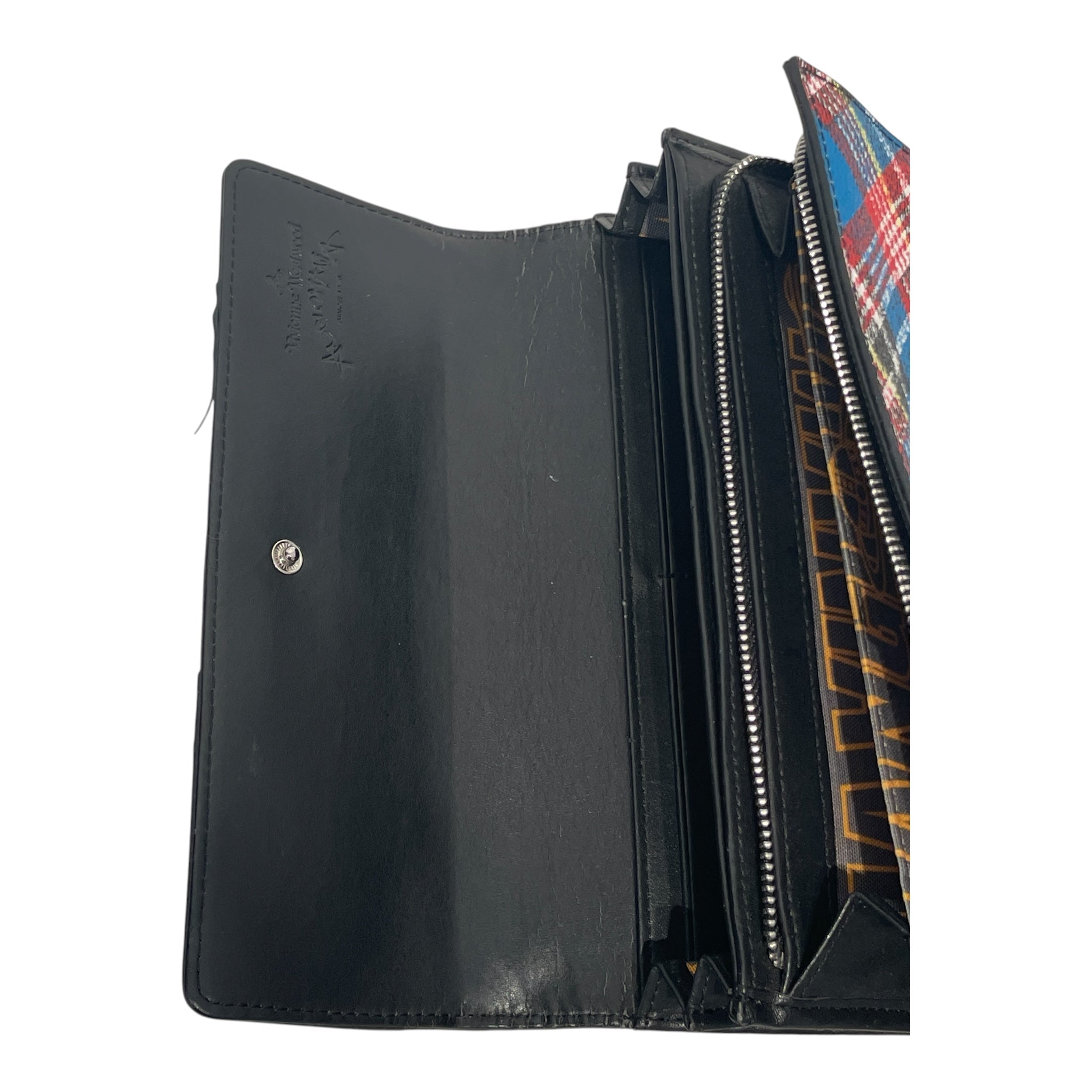 Vivienne Westwood/Long Wallet/Iridescent/Leather/BLU/L's/angel mani view 2