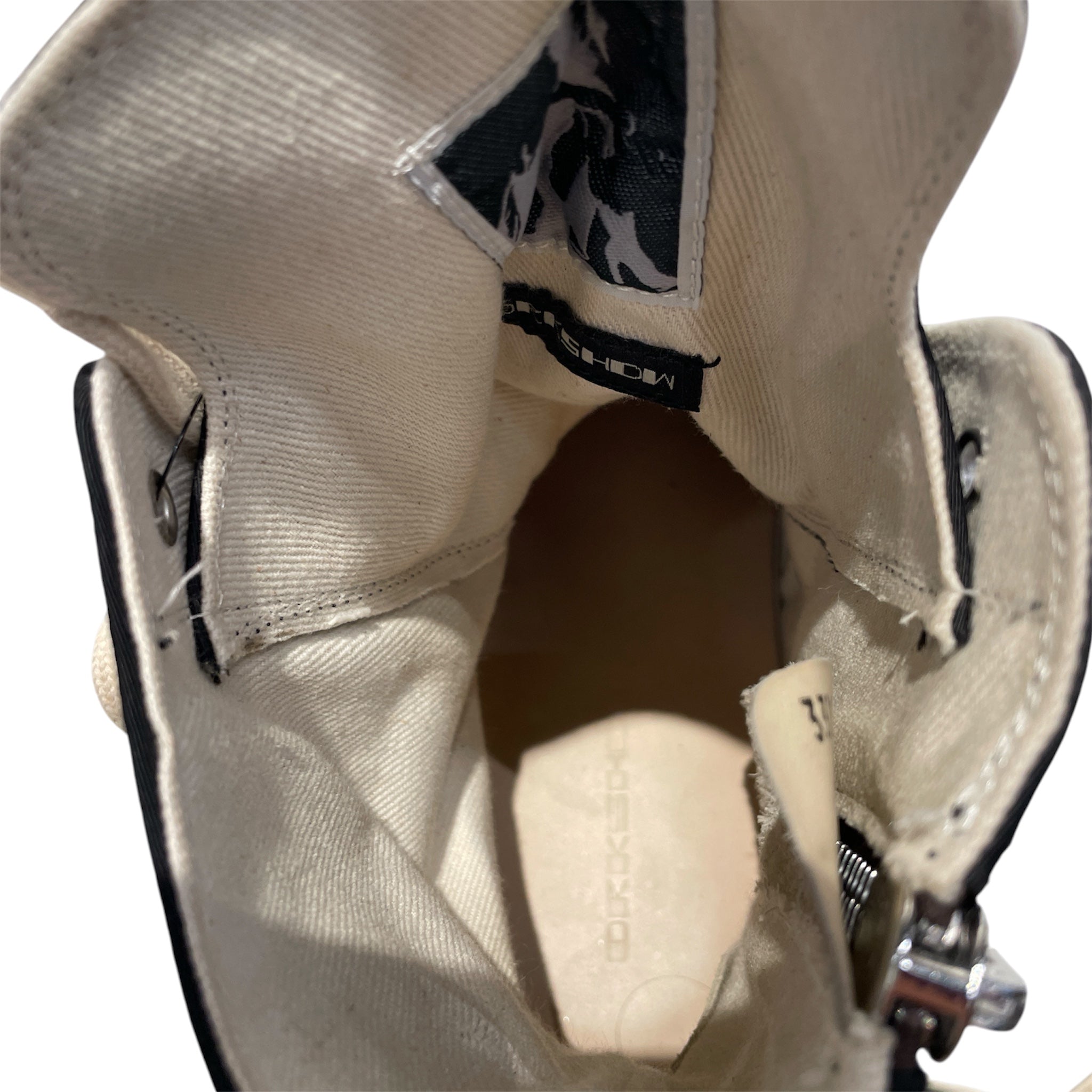 RICK OWENS DRKSHDW/Hi-Sneakers/EU 43/Cotton/BLK/HI-TOP CANVAS RAMONES view 4