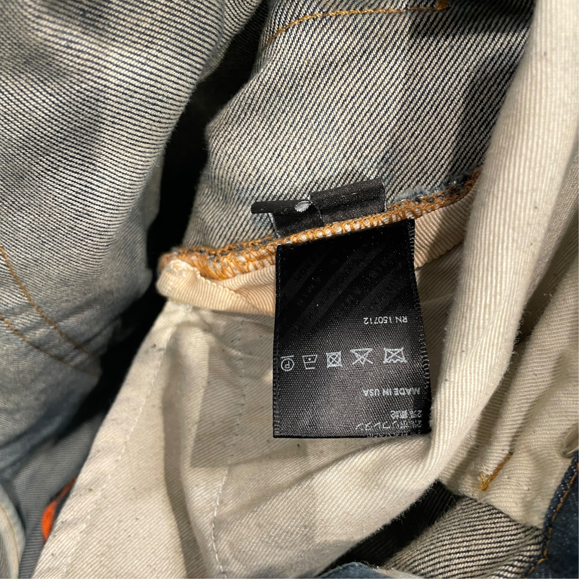 AMIRI/Pants/36/Cotton/BLU/MX1 ORANGE view 3