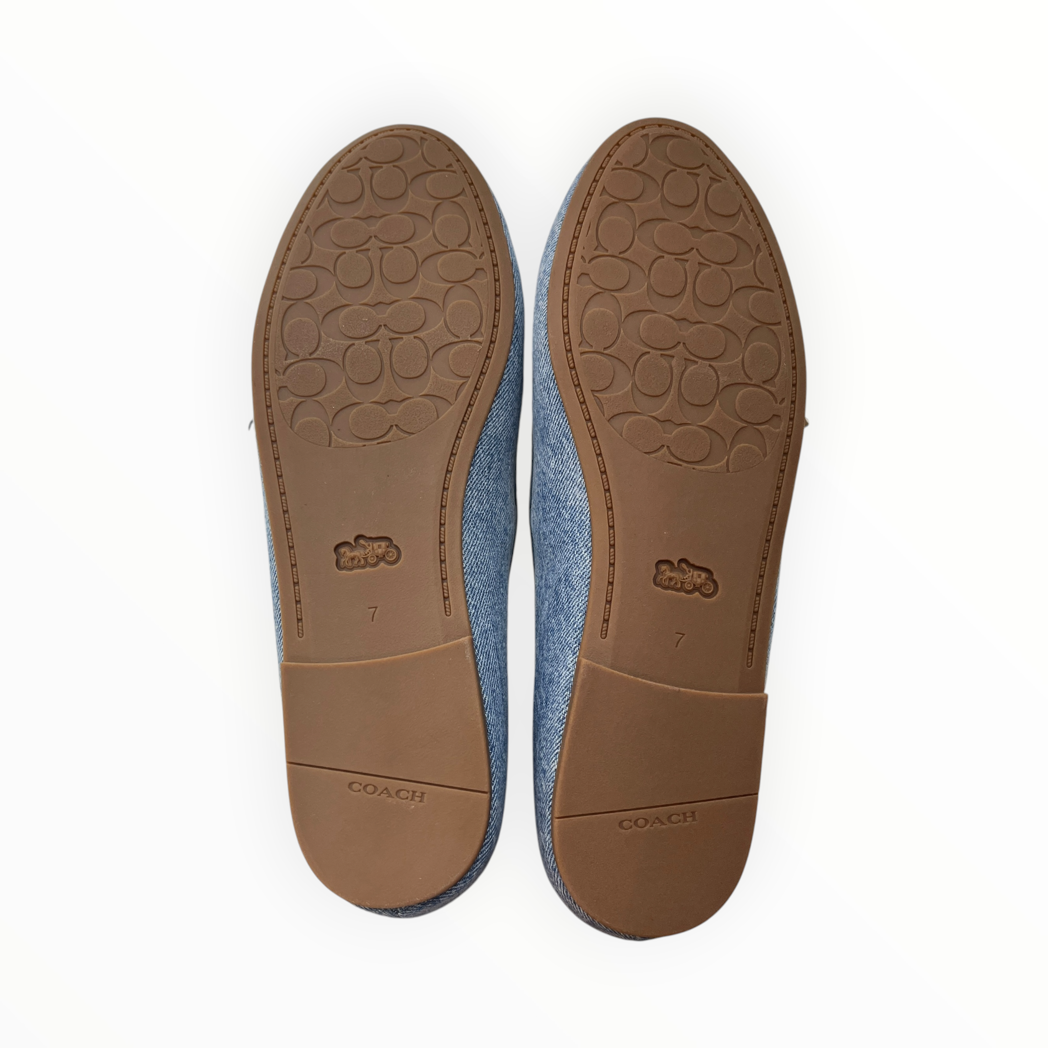COACH/Flat Shoes/L/Denim/BLU/MARY JANES view 3