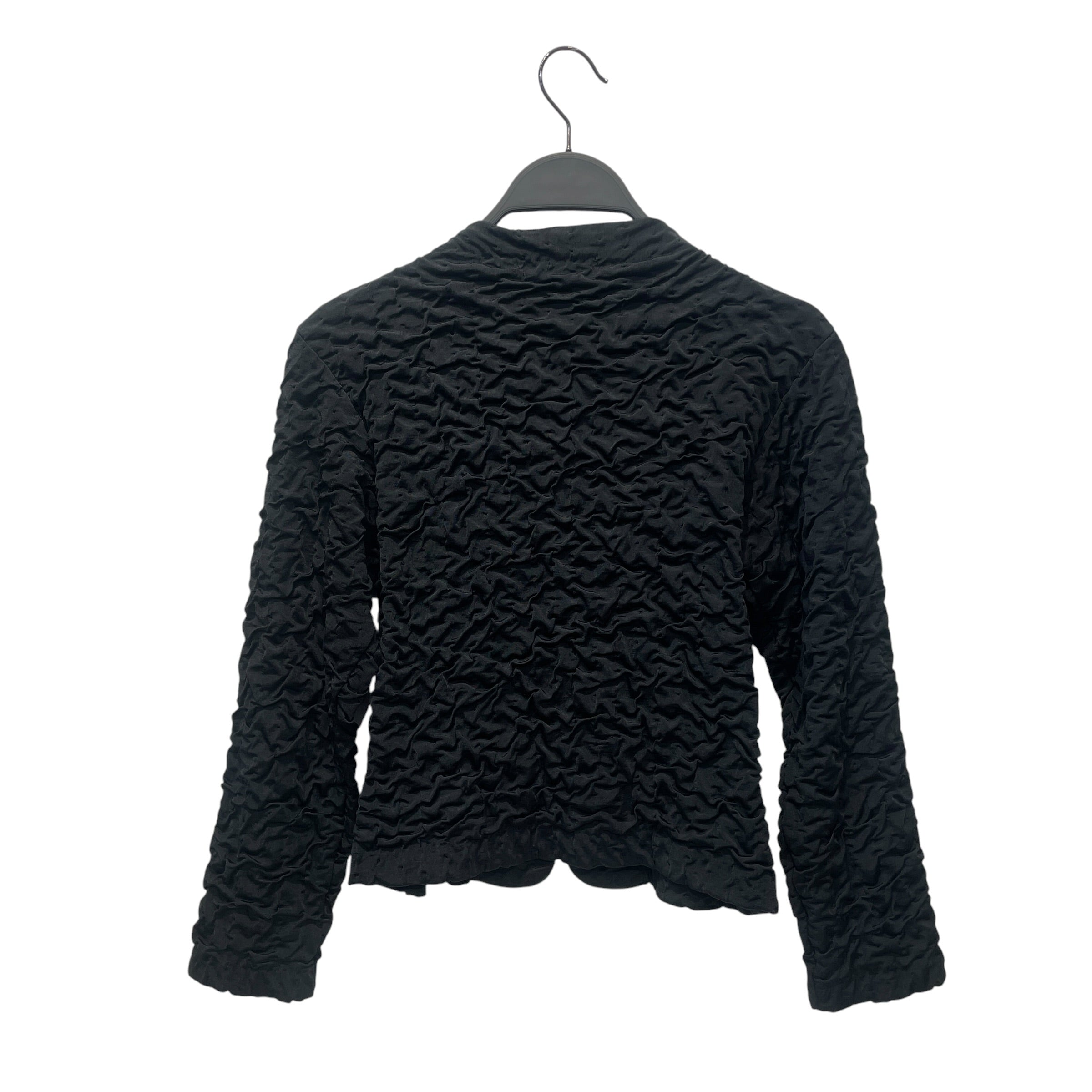 ISSEY MIYAKE/3|4S Shirt/M/Nylon/BLK/Frame Jersey view 2