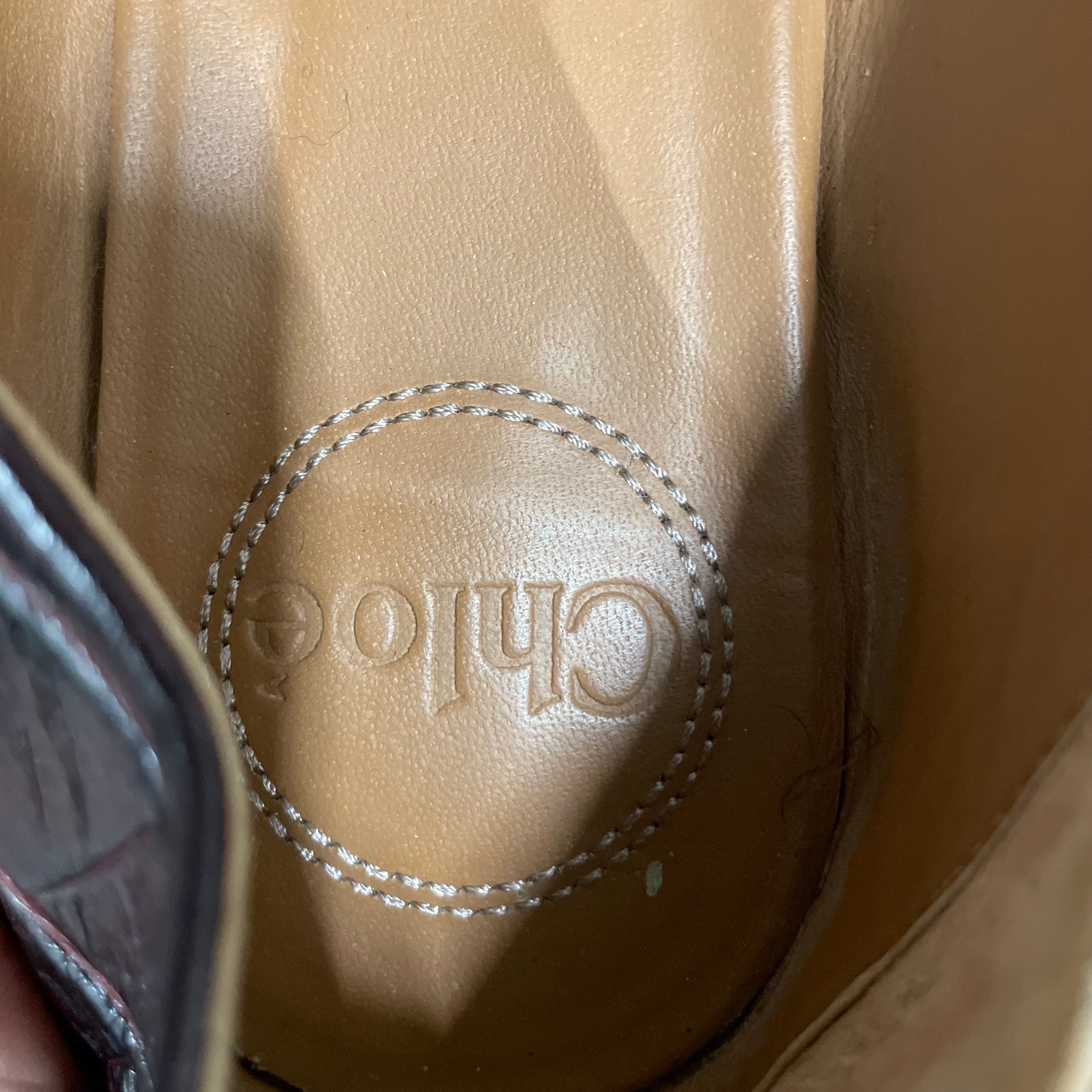Chloe/Loafers/EU 36.5/Animal Pattern/Leather/BRD/BIG C ON CROC view 3