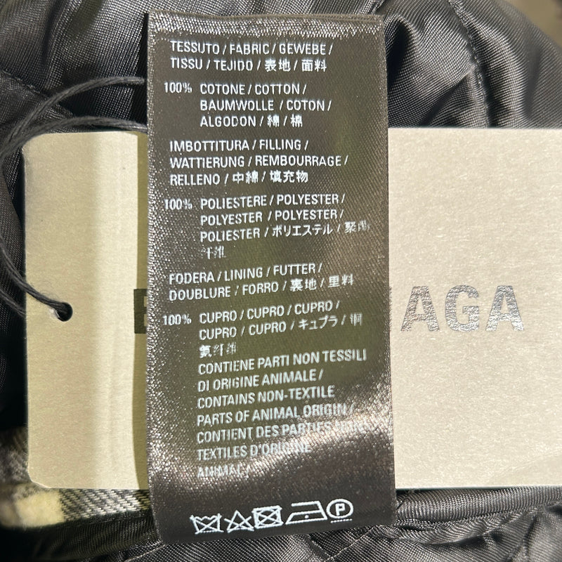 BALENCIAGA/Flannel Shirt/44/Wool/BLK/Plaid/PADDED FLANNEL