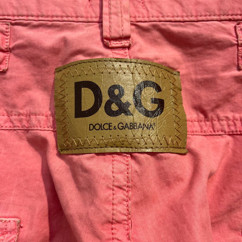 D&G/Bottoms/46/Cotton/PNK/Y2K DG CARGOS
