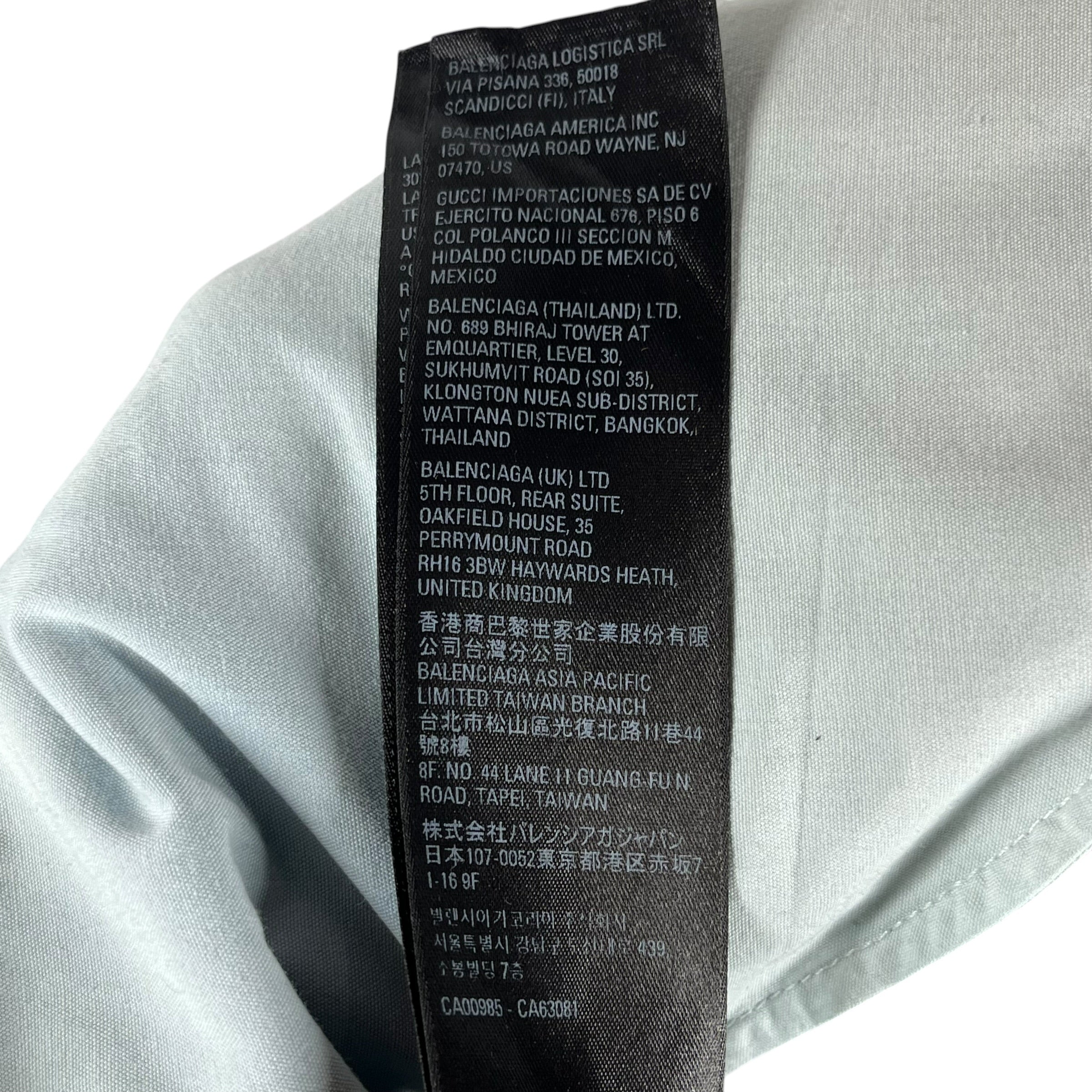 BALENCIAGA/Straight Pants/XS/Denim/BLU/distressed light wash view 8