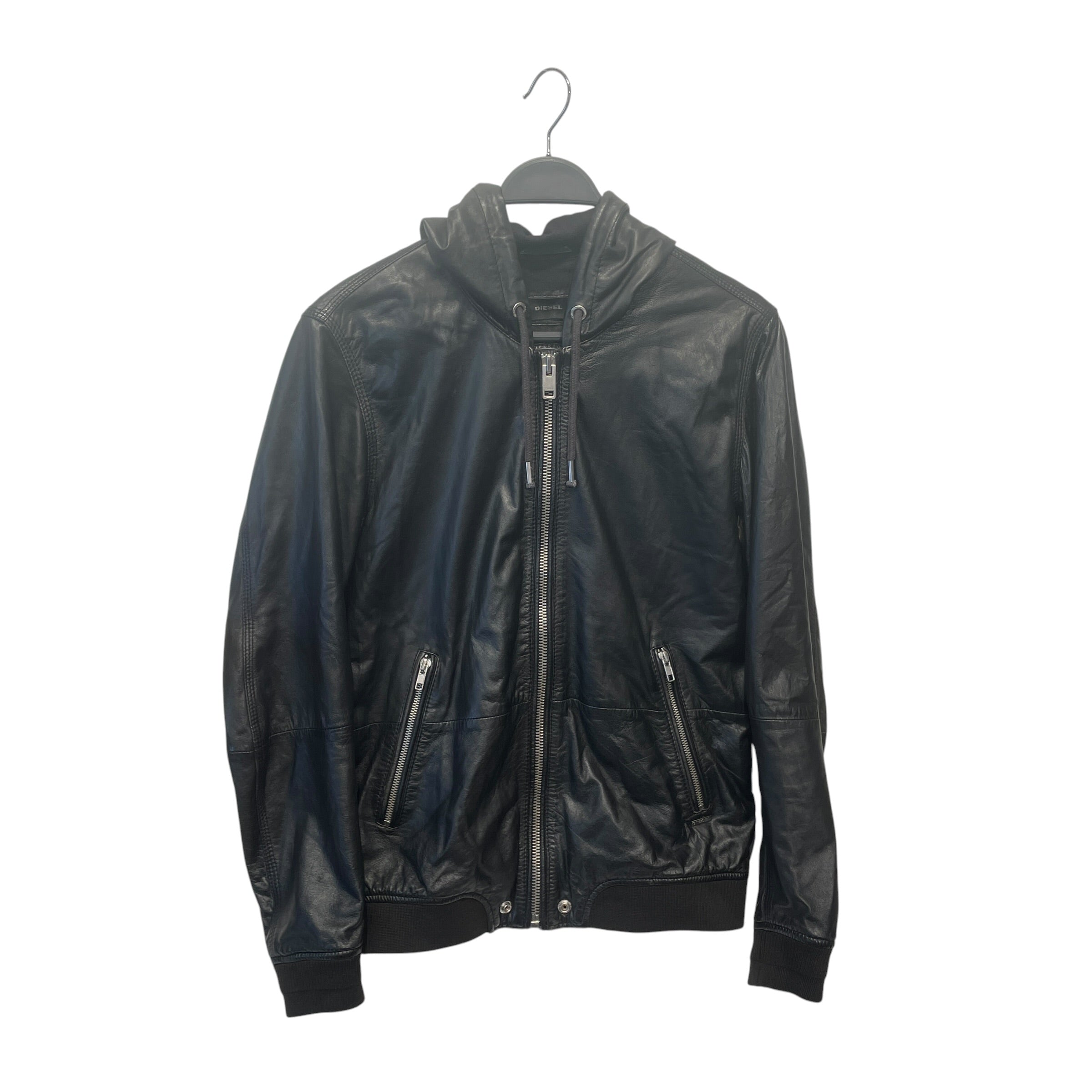 DIESEL/Leather Jkt/M/Leather/BLK/Akura view 3