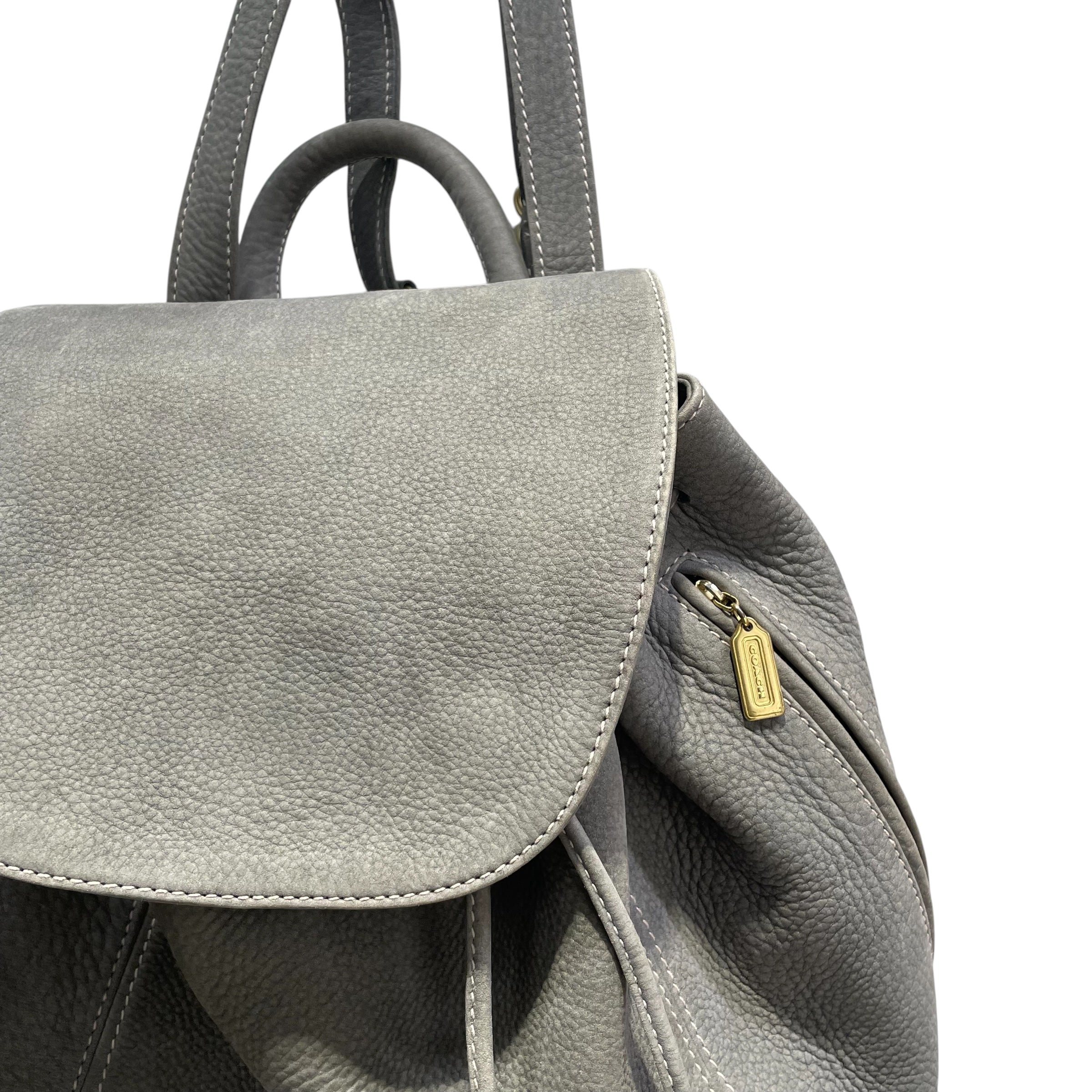 COACH/Backpack/Leather/GRN/4938/vintage/gld detail view 3