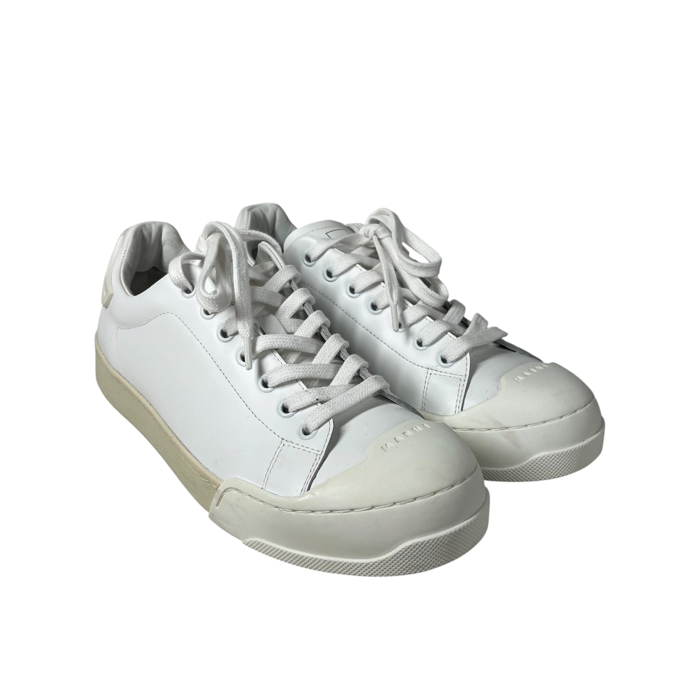 MARNI/Low-Sneakers/US 8.5/Leather/WHT/DADA BUMPER LOW view 1