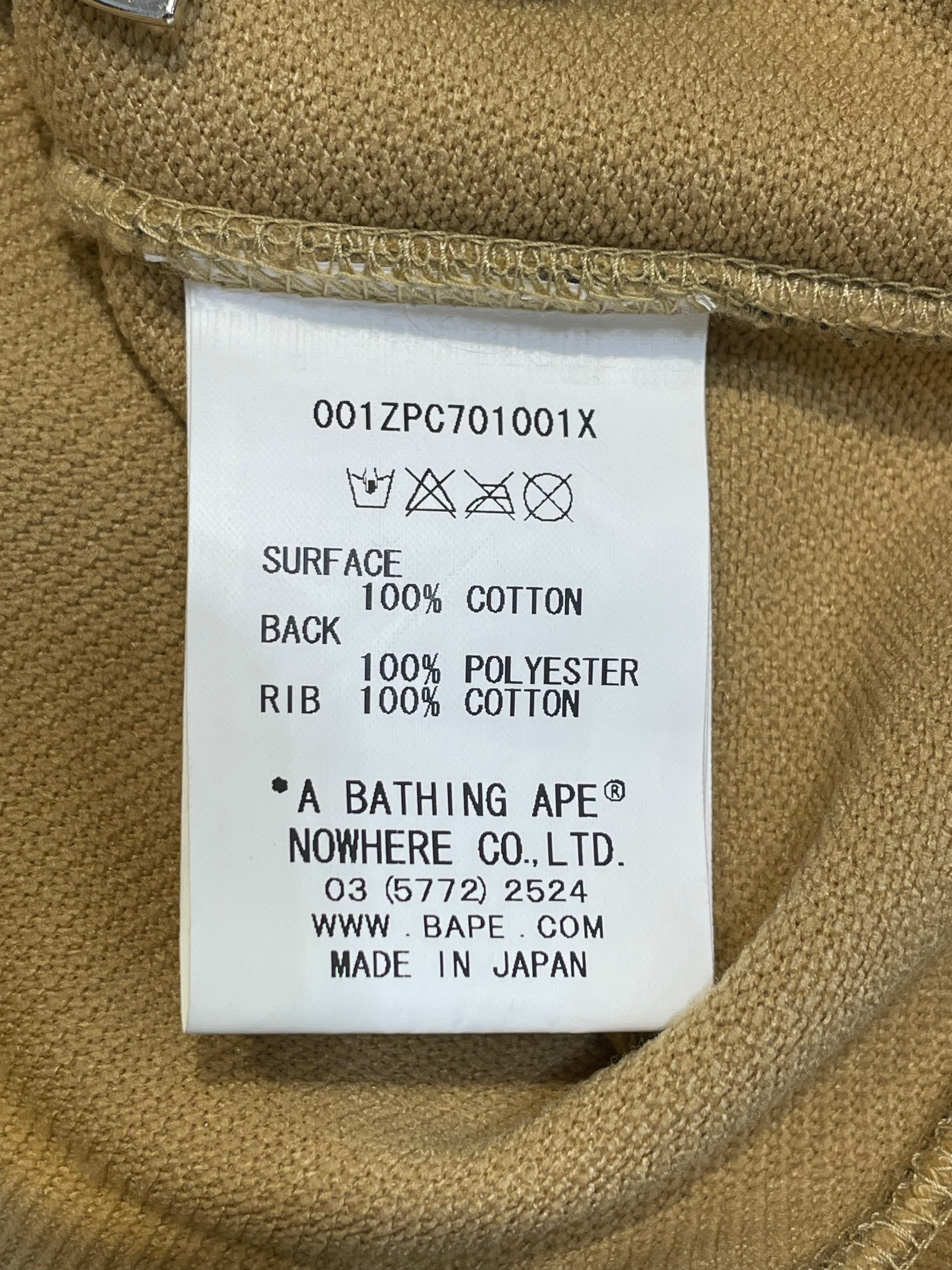 A BATHING APE/Zip Up Hoodie/L/Camouflage/Cotton/GRN/gore windstopper view 4