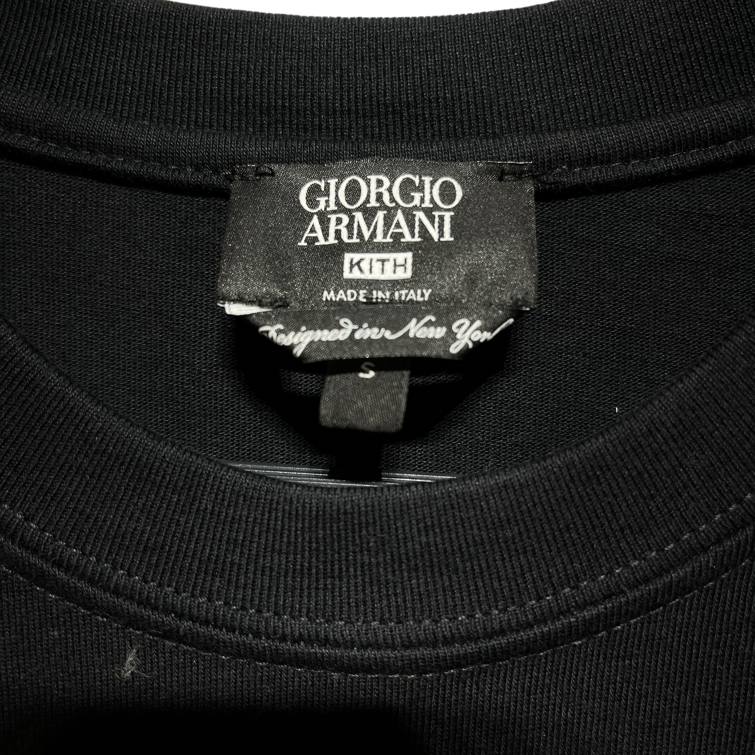 GIORGIO ARMANI/KITH/T-Shirt/S/Cotton/BLK/ view 3