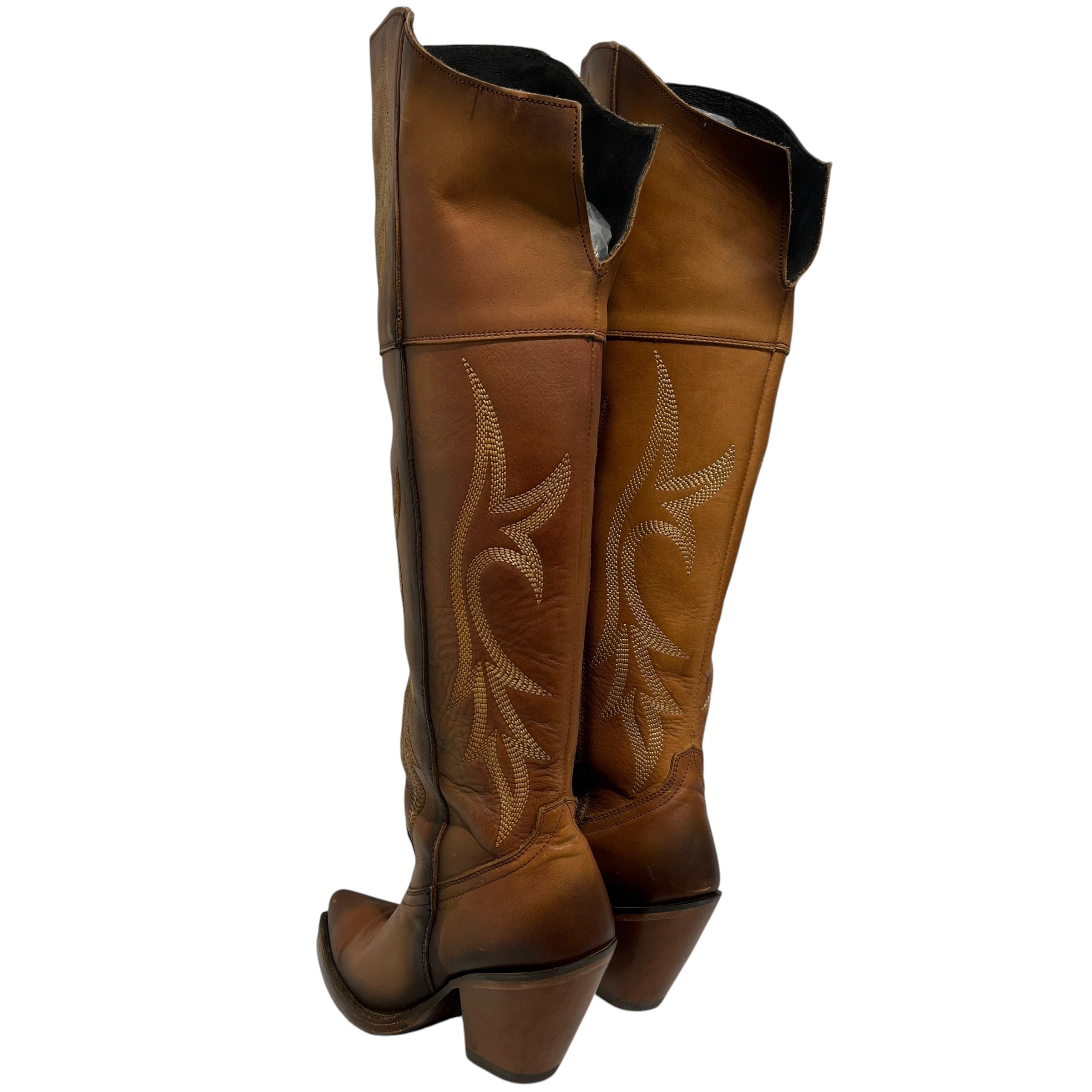 Caborca/Boots/US 7/Leather/BEG/cowboy boot view 2