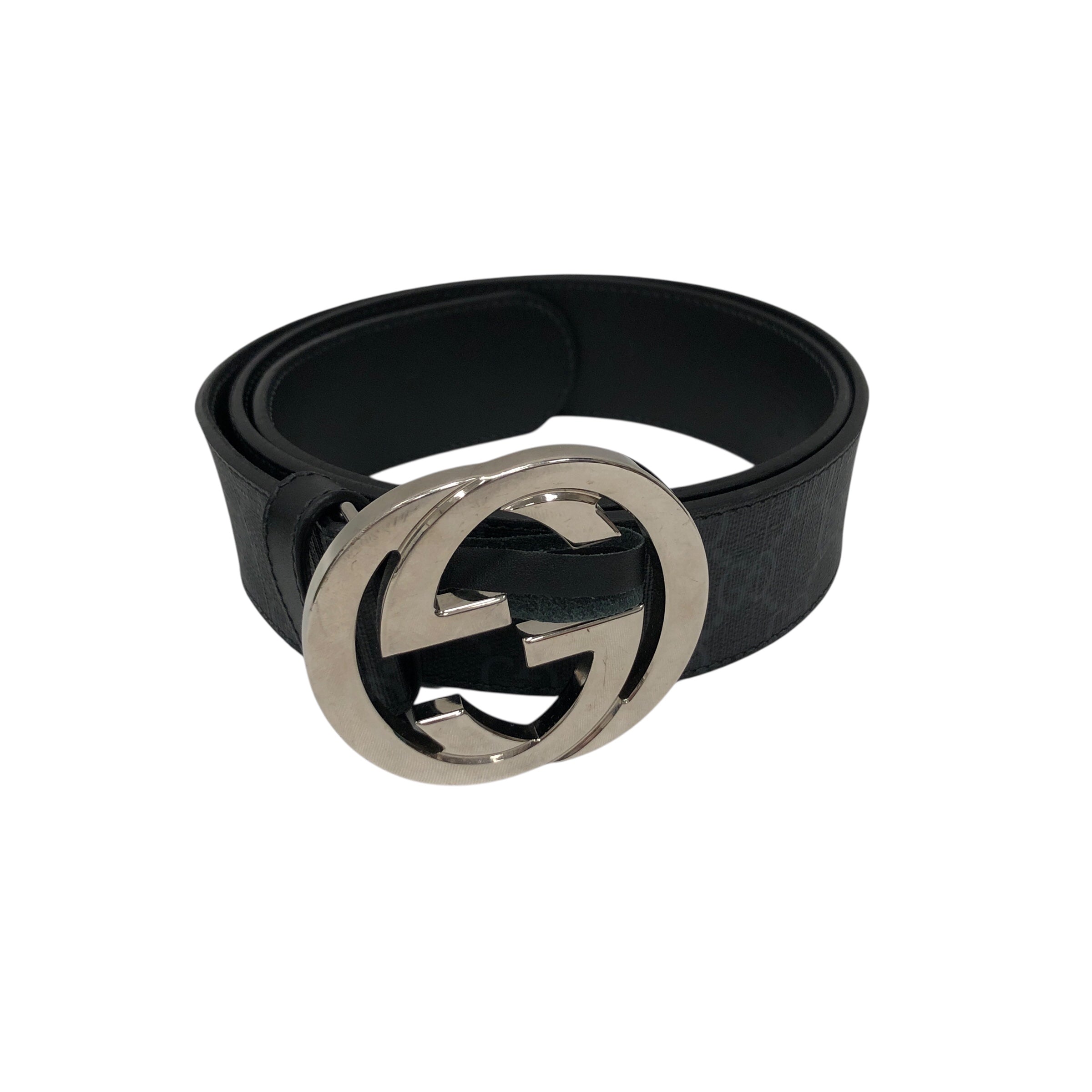 GUCCI/Belt/Monogram/BLK/M's/32 view 1