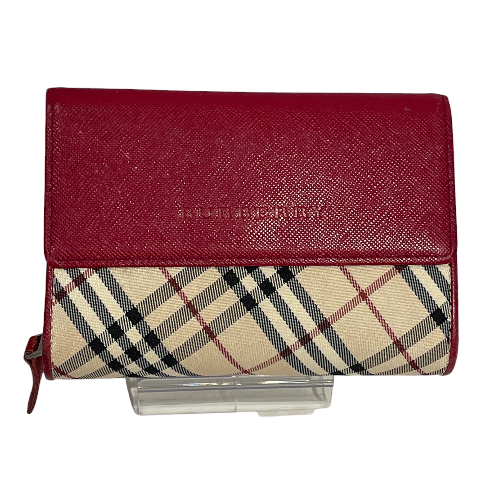 BURBERRY/Wallet/Plaid/RED/L's/33DQGBX view 1