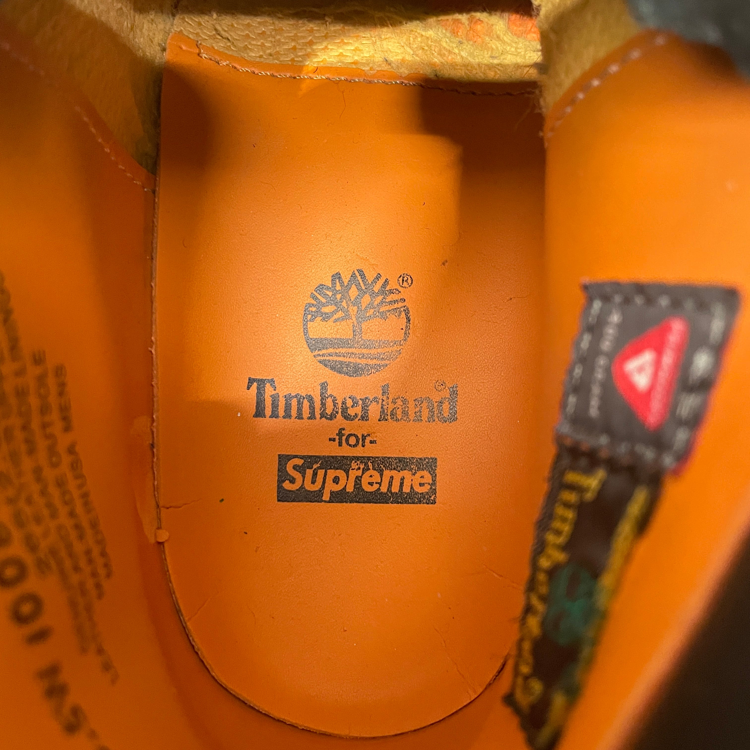 Supreme/Timberland/Boots/US 8.5/Leather/BLK/SLV GLITTER SPRAY PAINT view 6