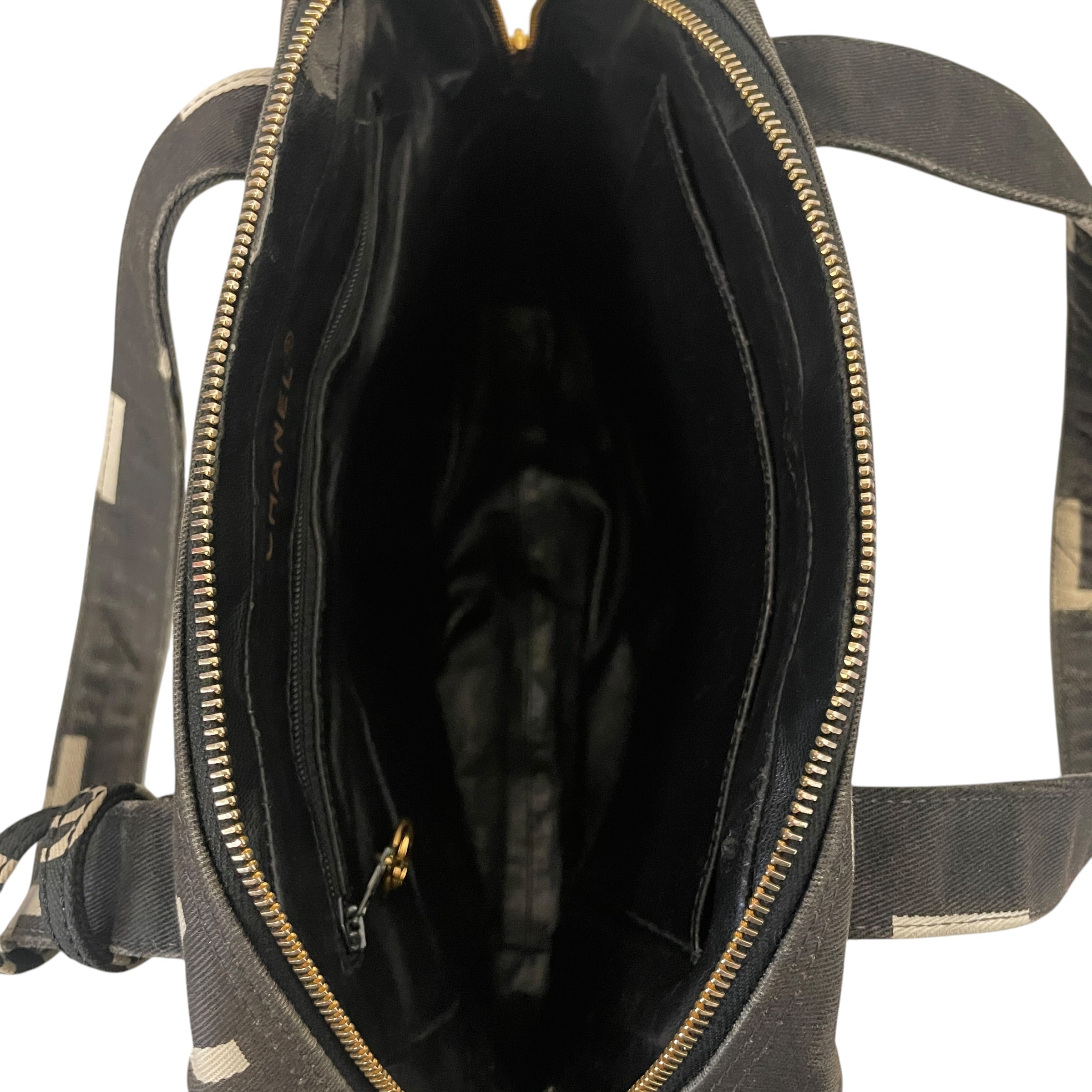CHANEL/Hand Bag/Cotton/BLK/R7WXDV9 view 4