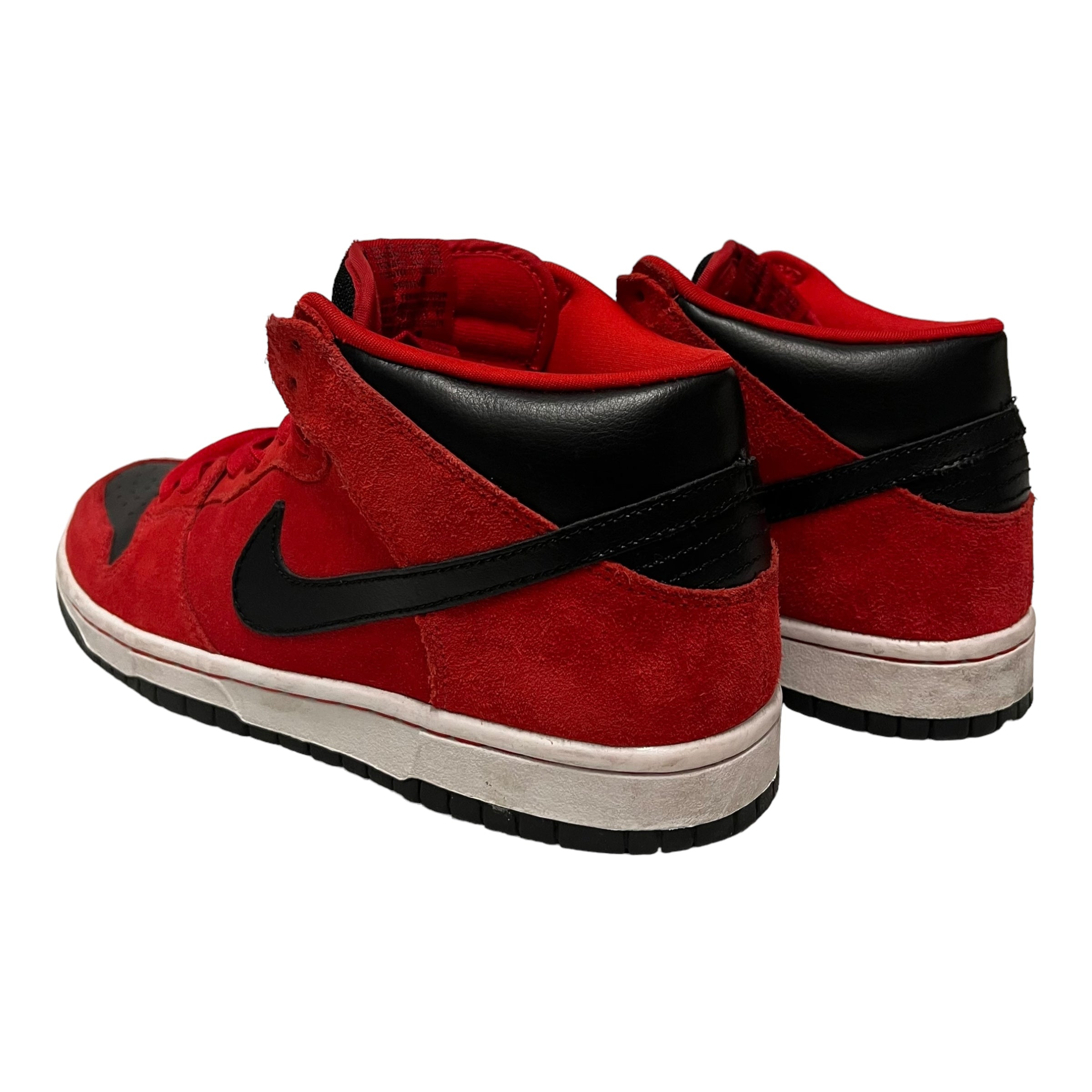 NIKE SB/Low-Sneakers/US 7.5/Leather/RED/Sports red black view 2