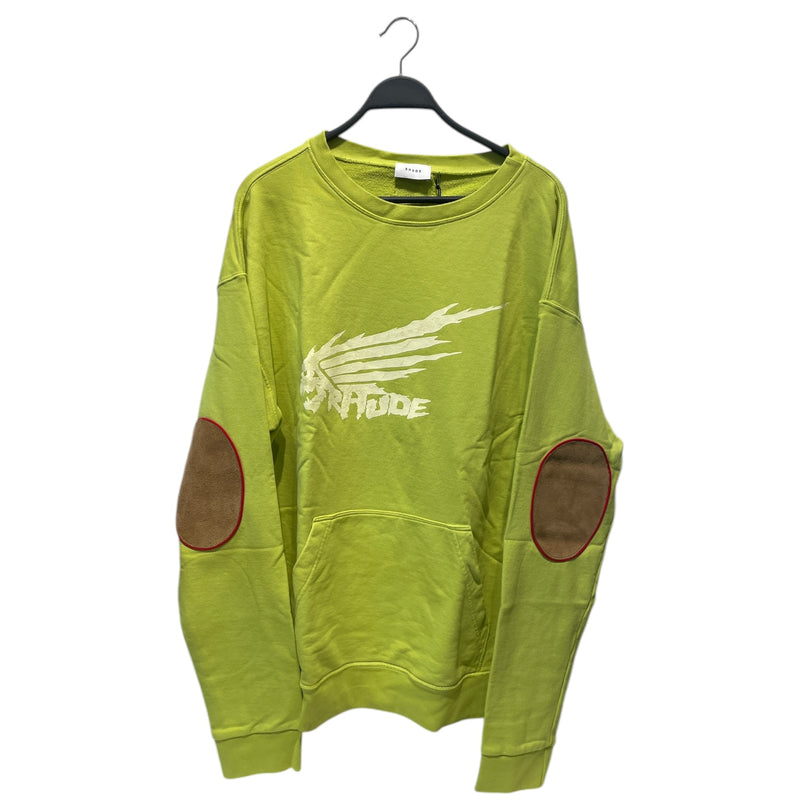 RHUDE/Sweatshirt/XL/Cotton/YEL/