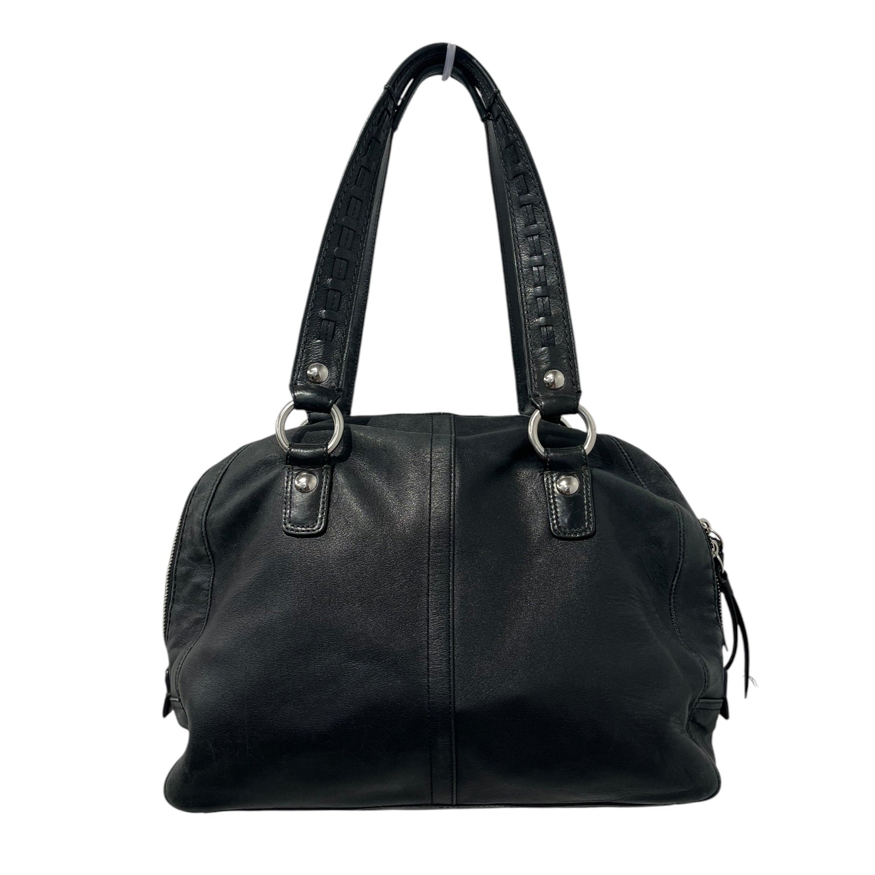 COACH/Bag/Leather/BLK/SILVER BUCKLE WEAVE STRAP view 2