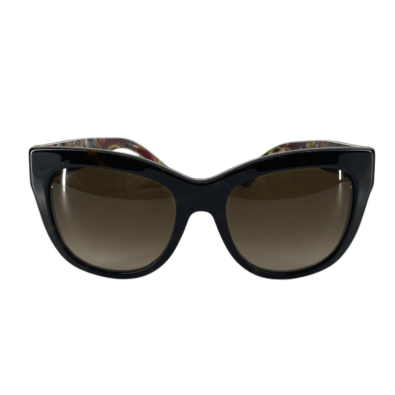 DOLCE&GABBANA/Sunglasses/Tortoiseshell Pattern/BRW/COLORFUL PRINT ON INSIDE