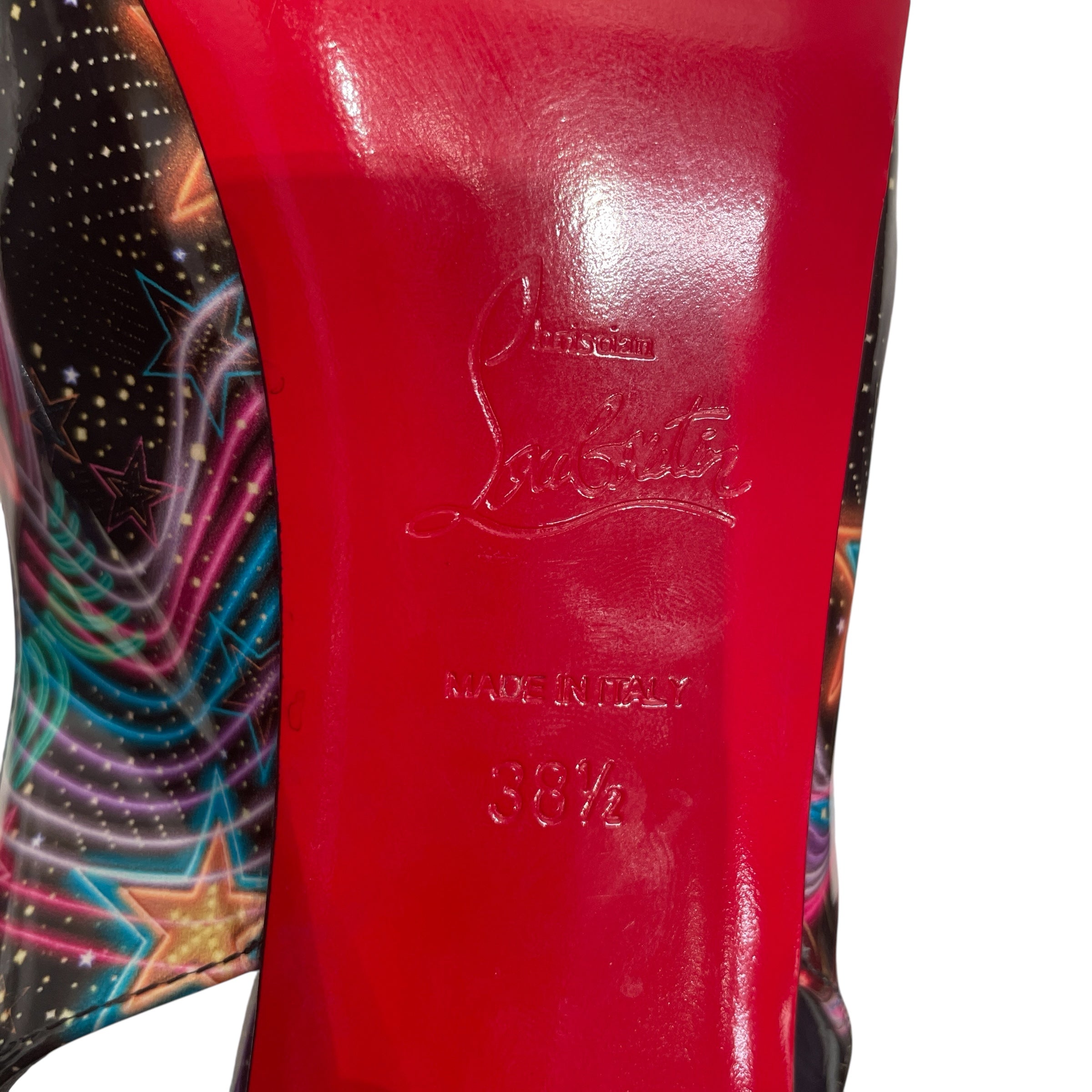 Christian Louboutin/Heels/EU 38.5/All Over Print/MLT/HOT CHICK SCALLOP SLINGBACK view 5